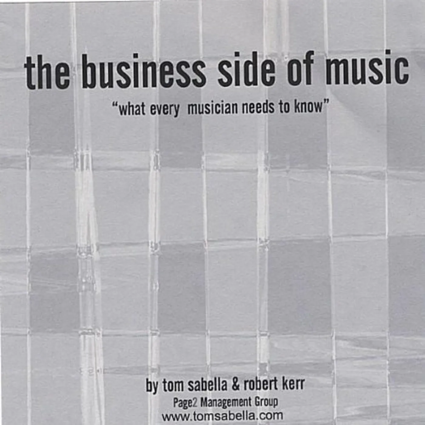 Tom Sabella BUSINESS OF MUSIC CD