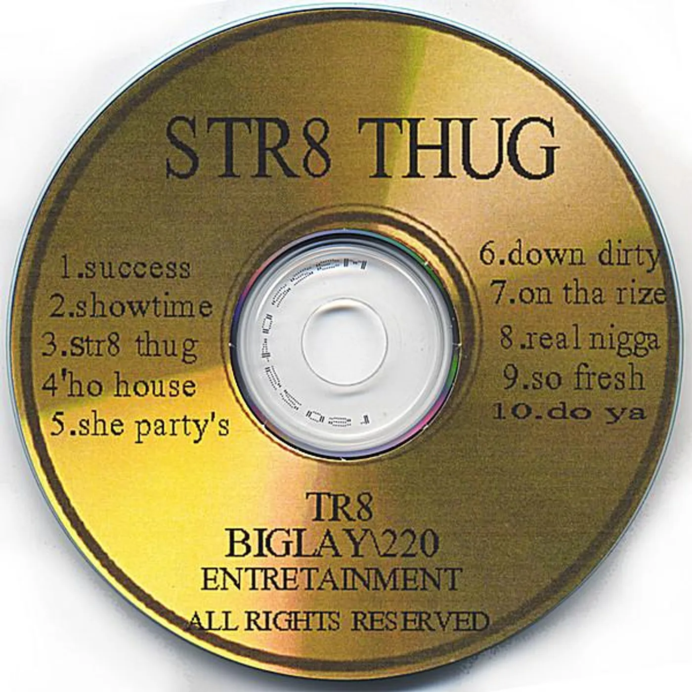 Tra STR8 THUG CD