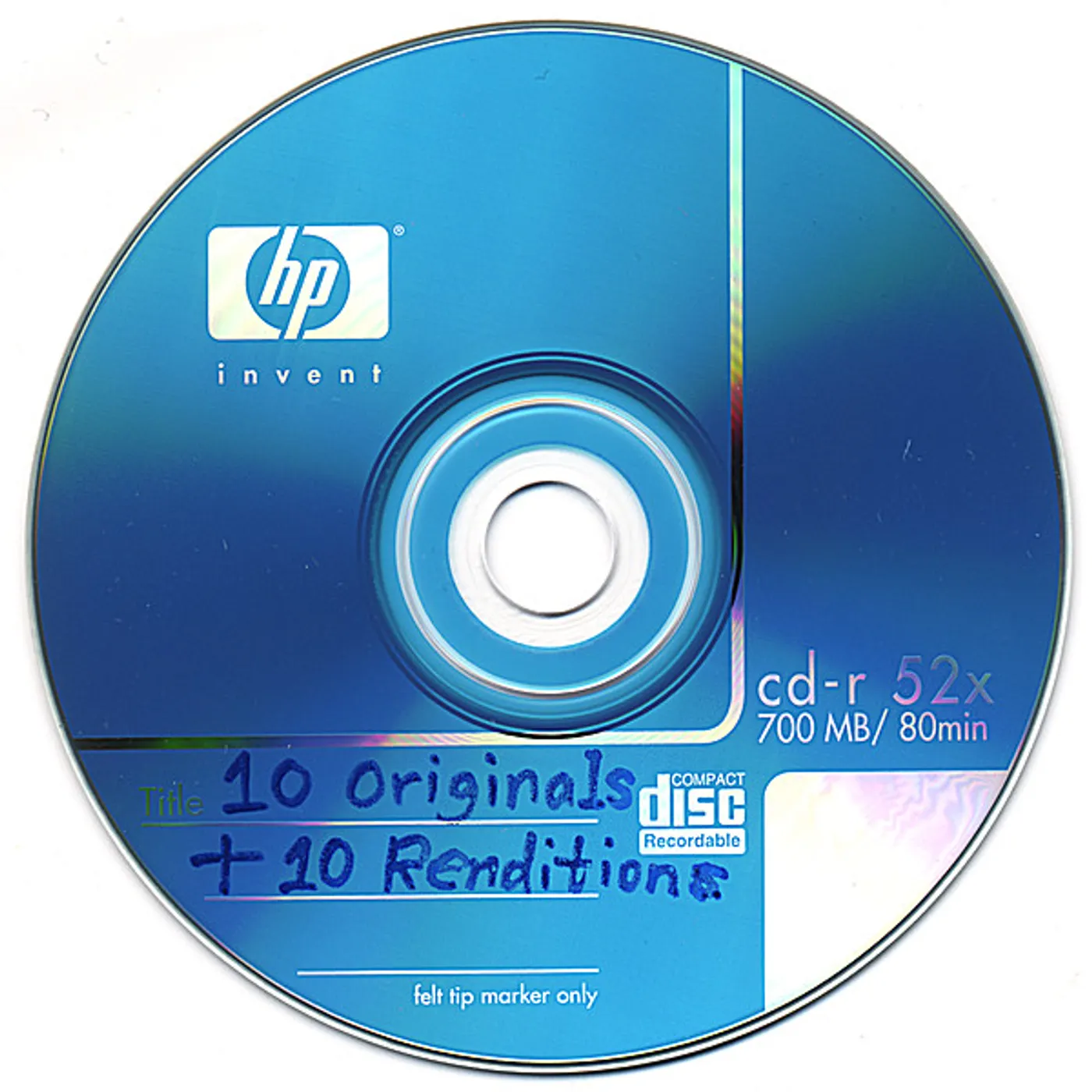 Tucker Kao 10 ORIGINALS PLUS 10 RENDITIONS CD