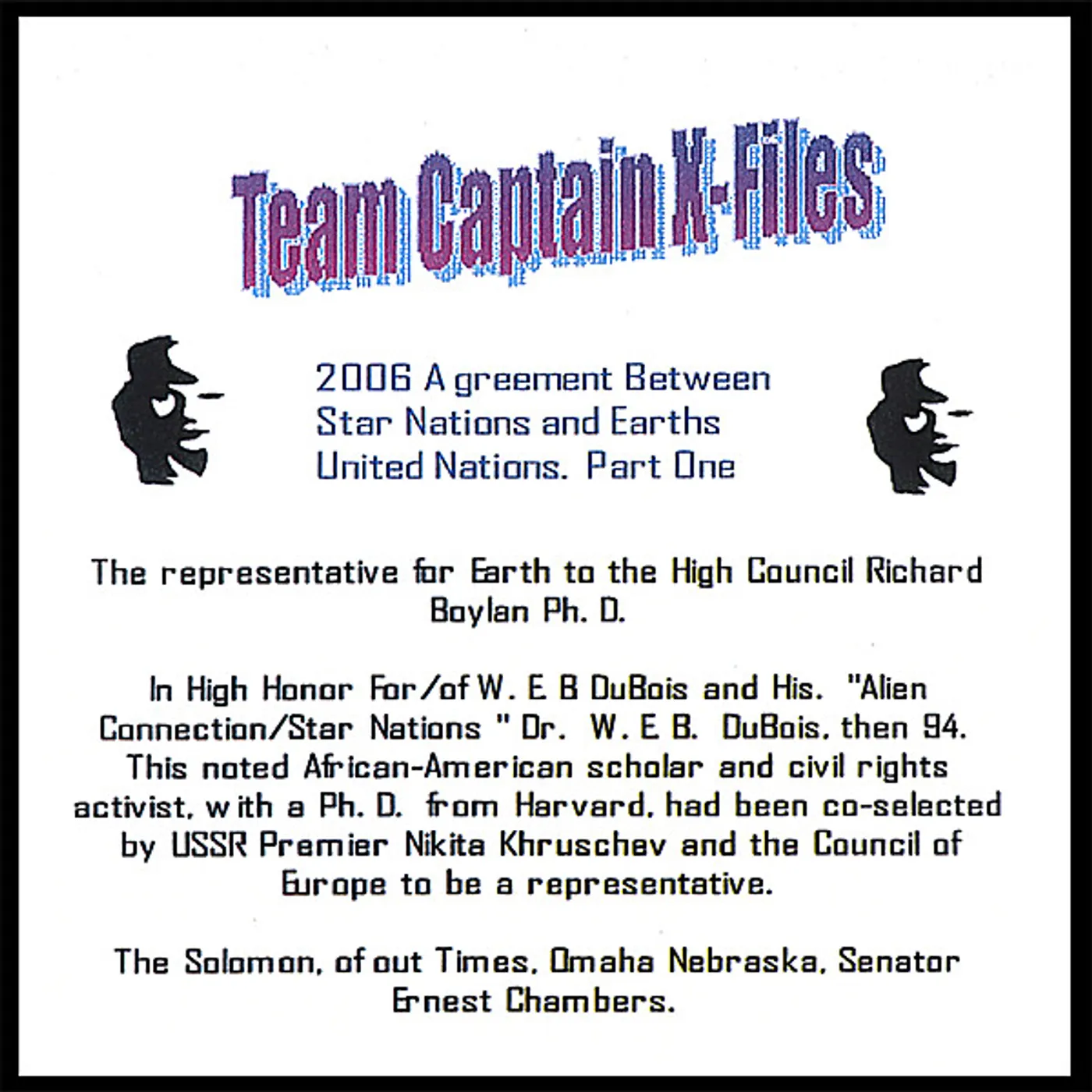 TEAM CAPTAINS X- FILE 2006 AGREEMENT BETWEEN STAR CD