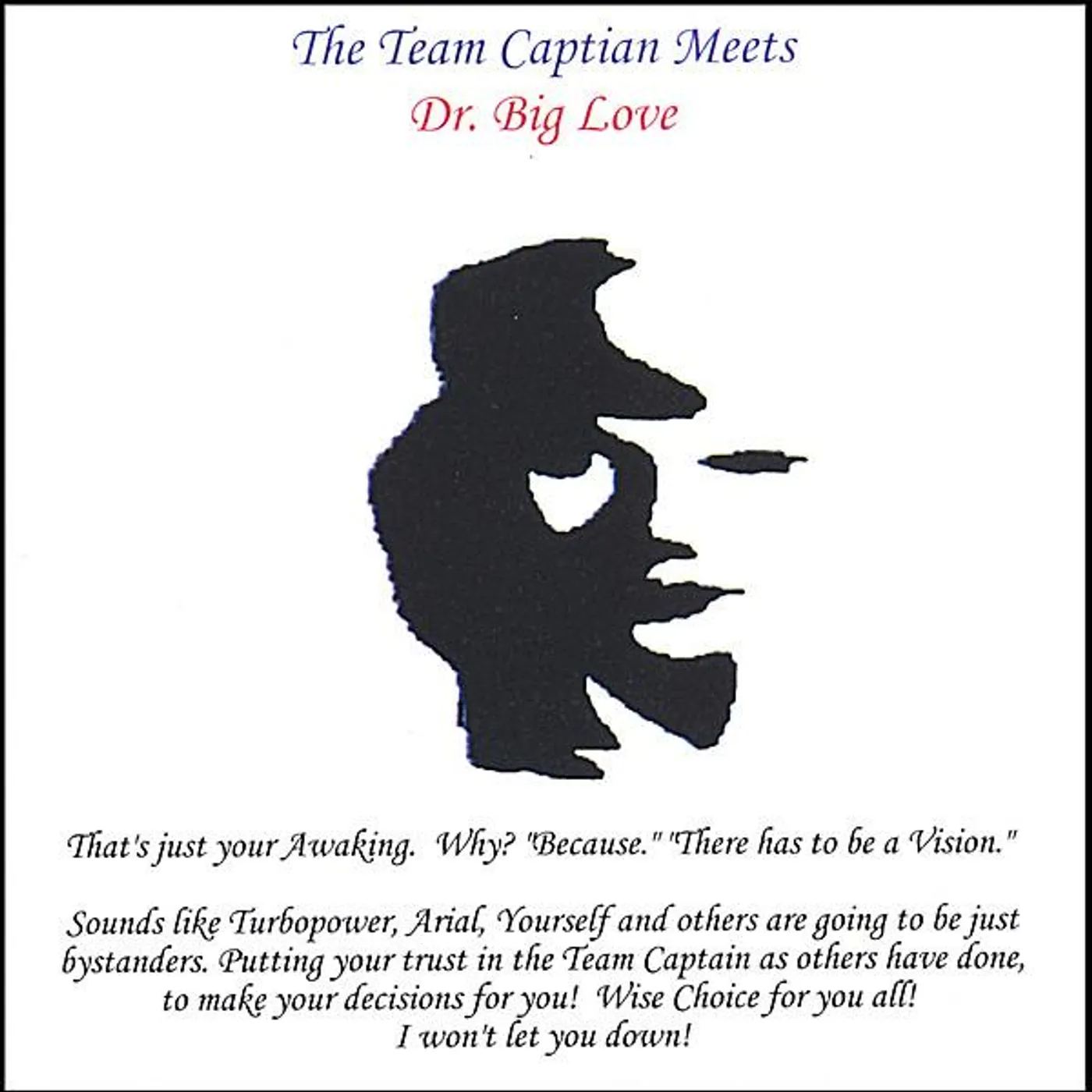 TEAM CAPTAIN MEETS DR BIG LOVE CD