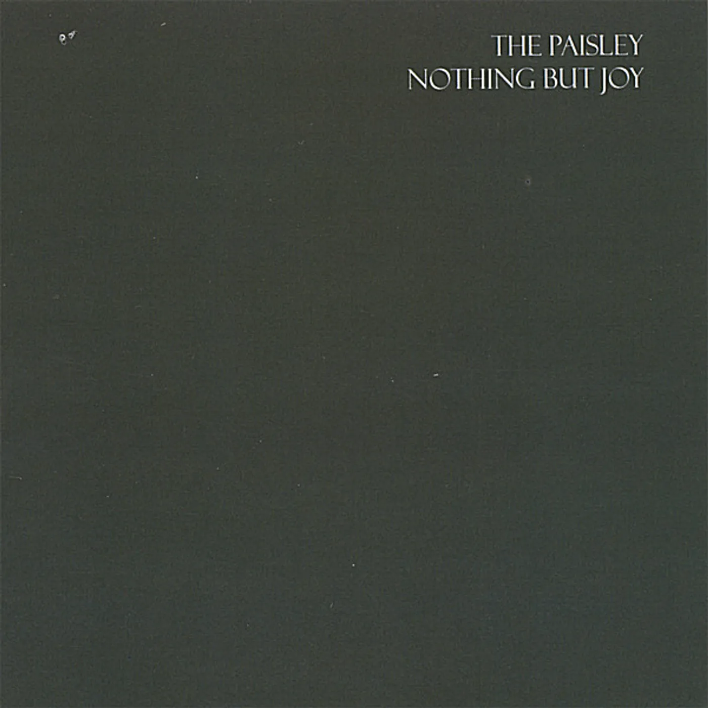 Paisley NOTHING BUT JOY CD
