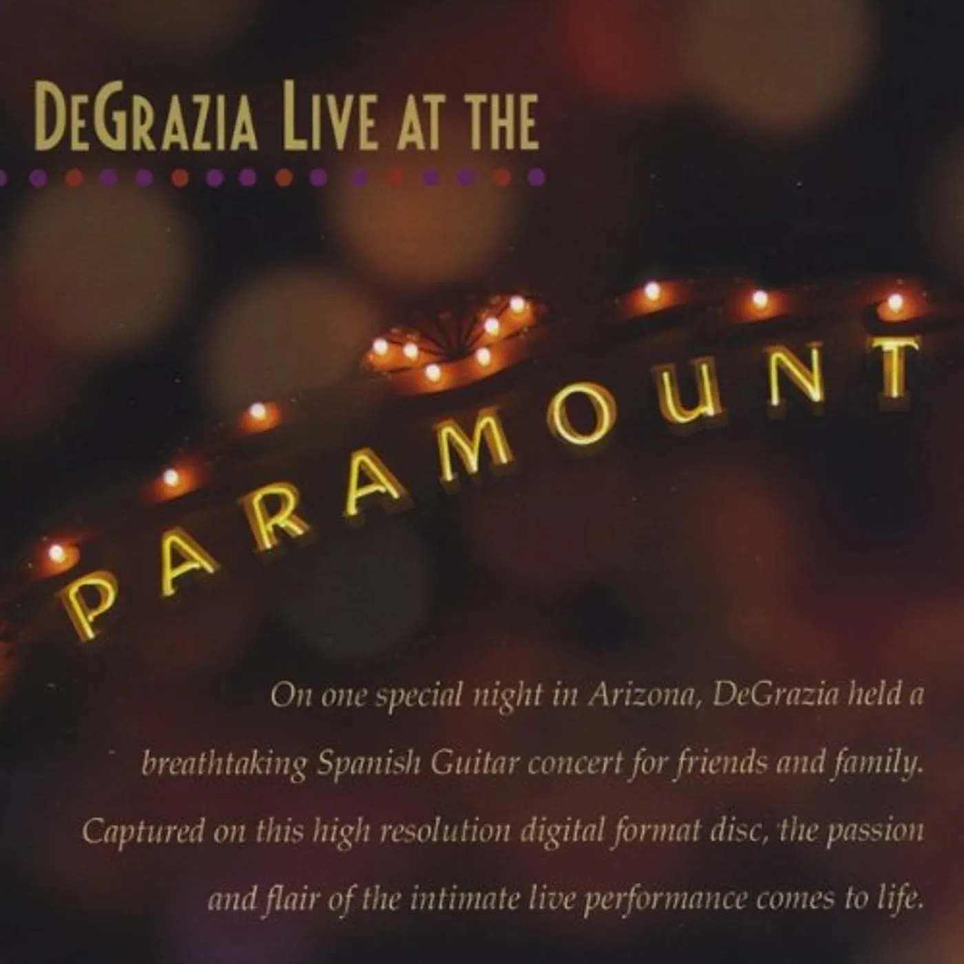 Domingo DeGrazia LIVE AT THE PARAMOUNT CD