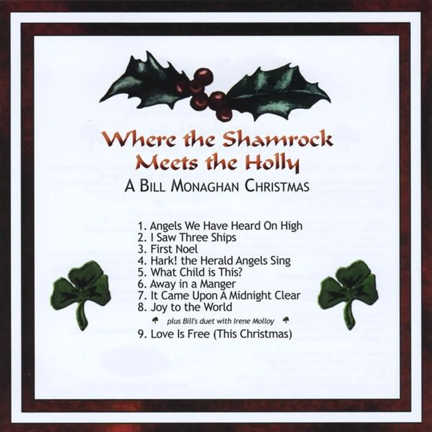 Bill Monaghan WHERE THE SHAMROCK MEETS THE HOLLY CD