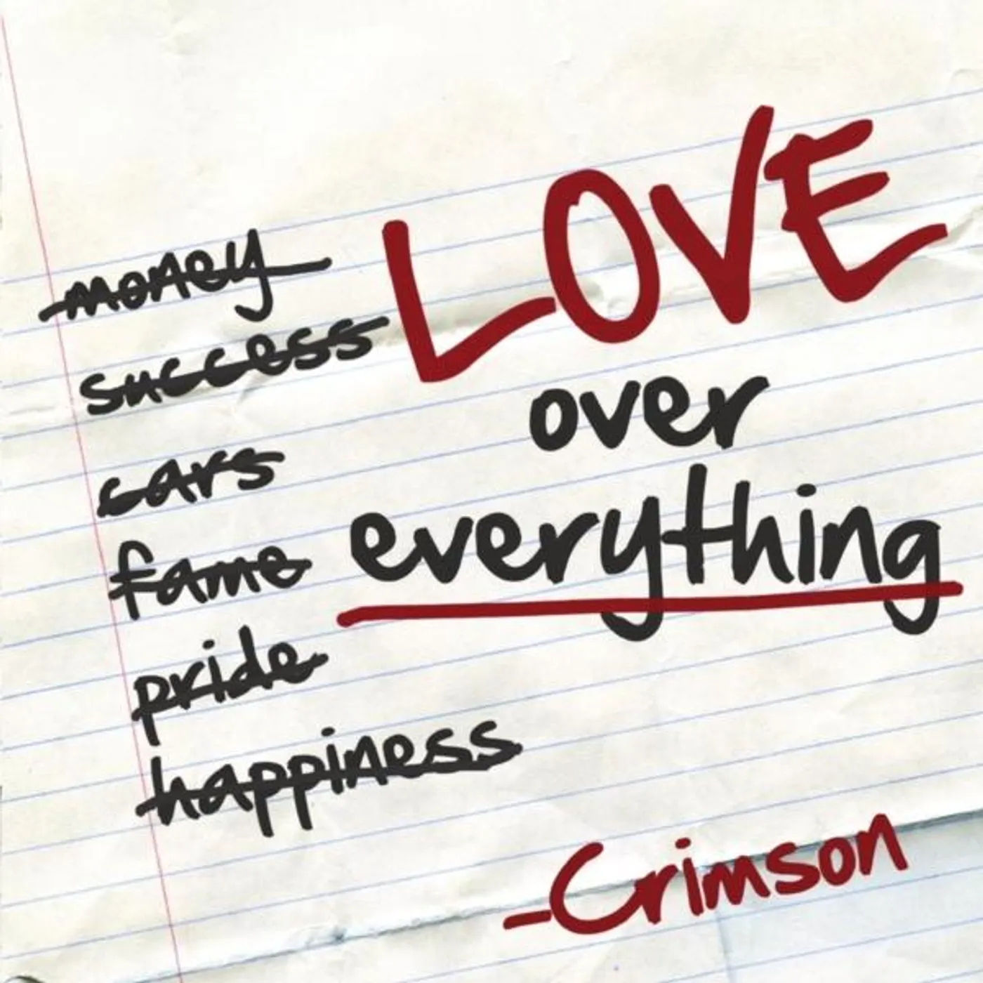 Crimson LOVE OVER EVERYTHING CD