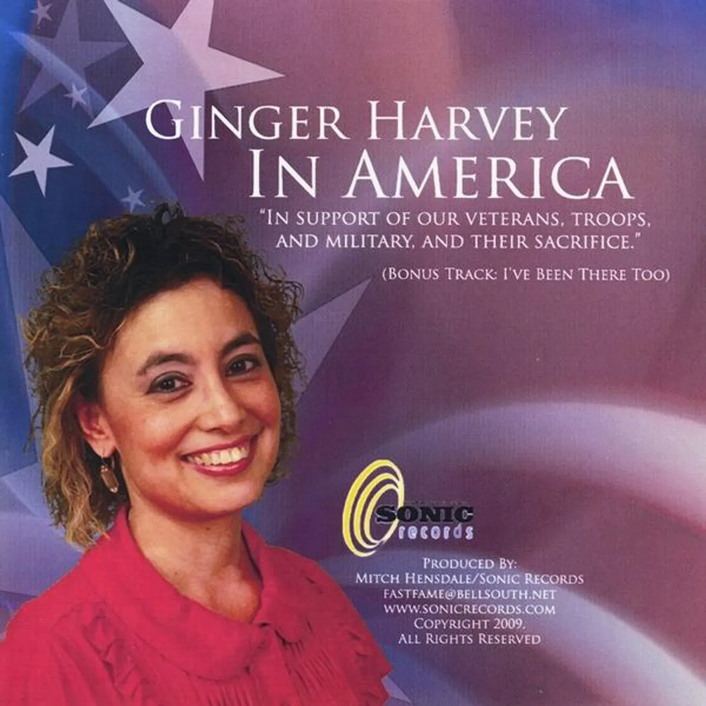 Ginger Harvey IN AMERICA CD