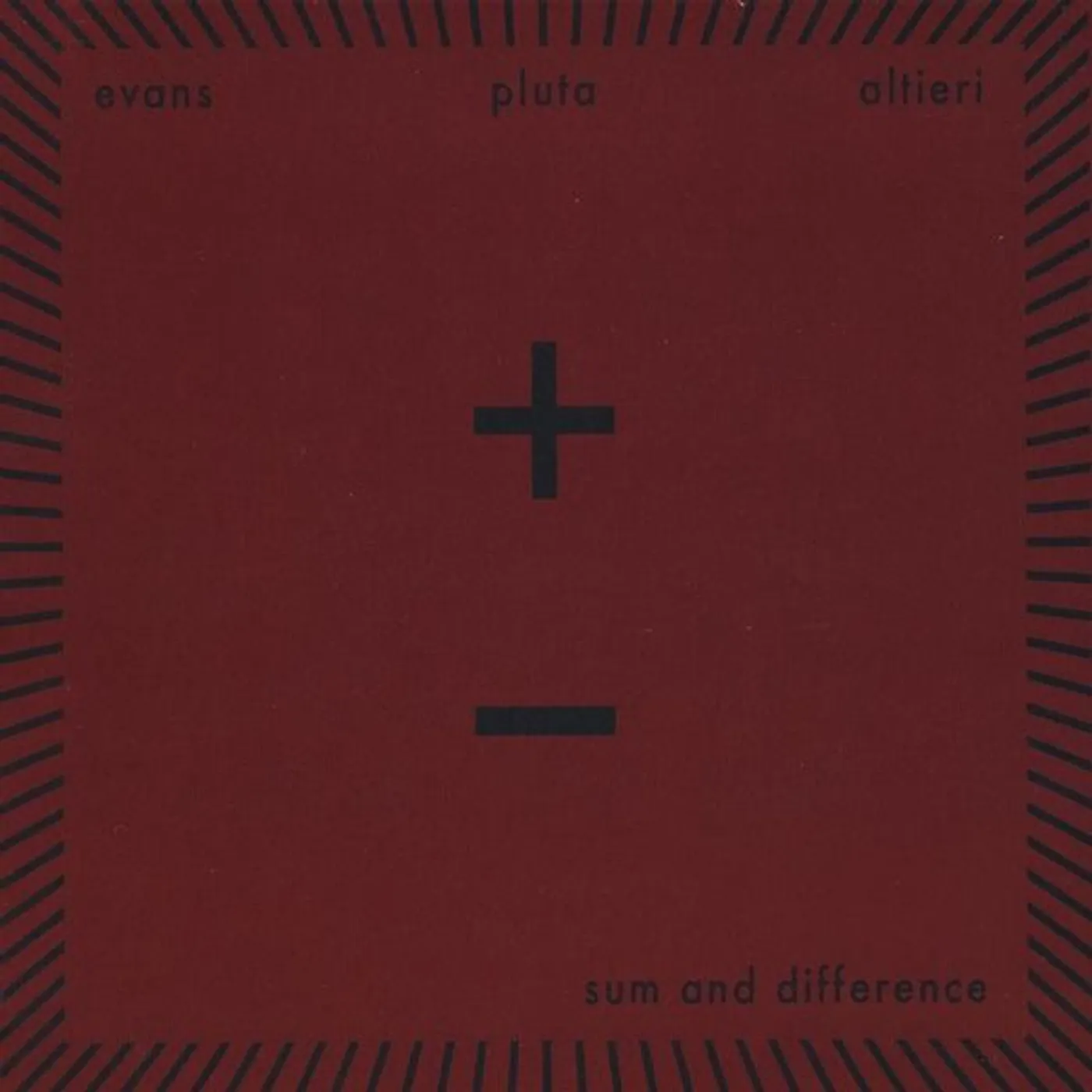 Peter Evans SUM & DIFFERENCE CD