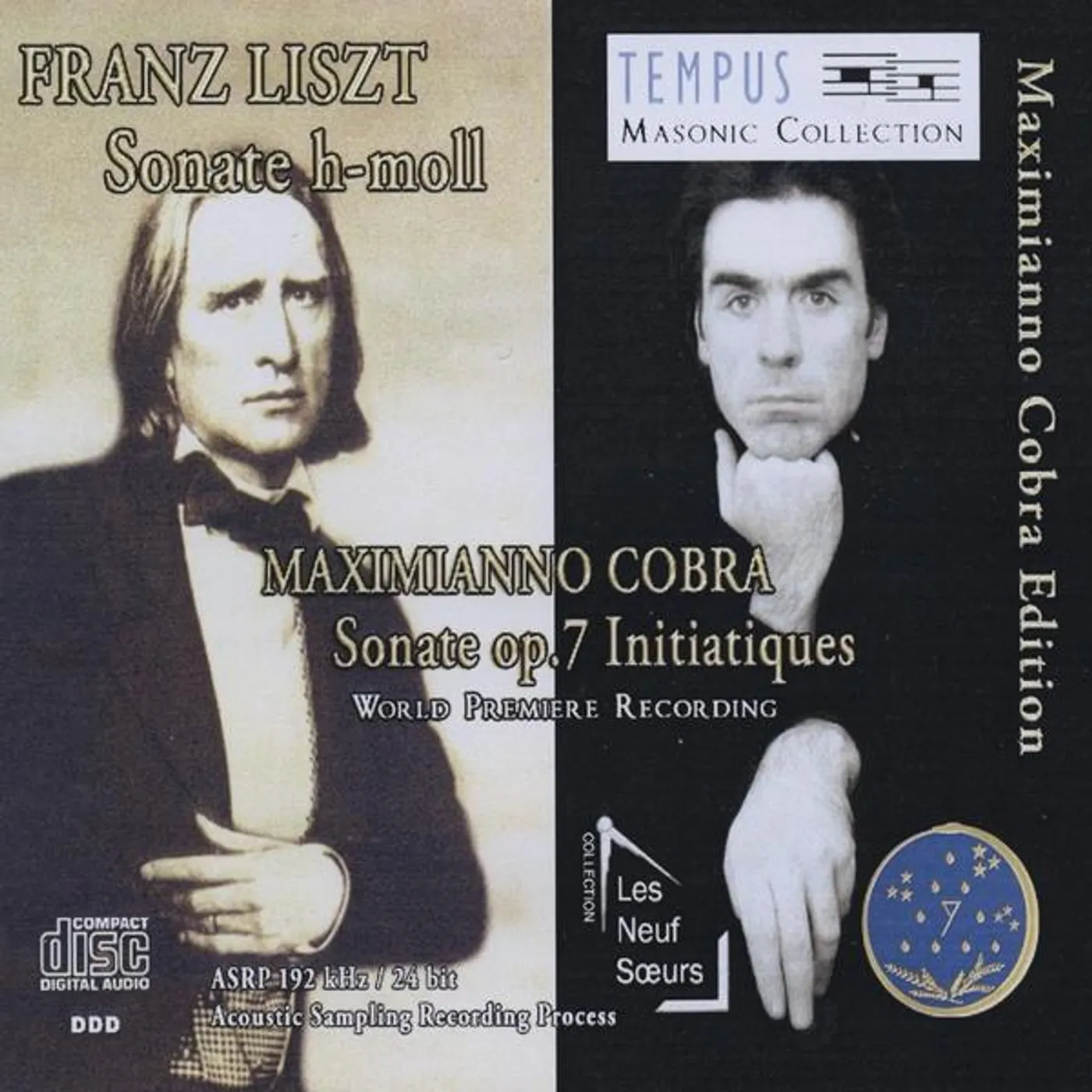 Maximianno Cobra LISZT-SONATE H-MOLL S.178-COBRA-SONATE OP.7-INITIA CD