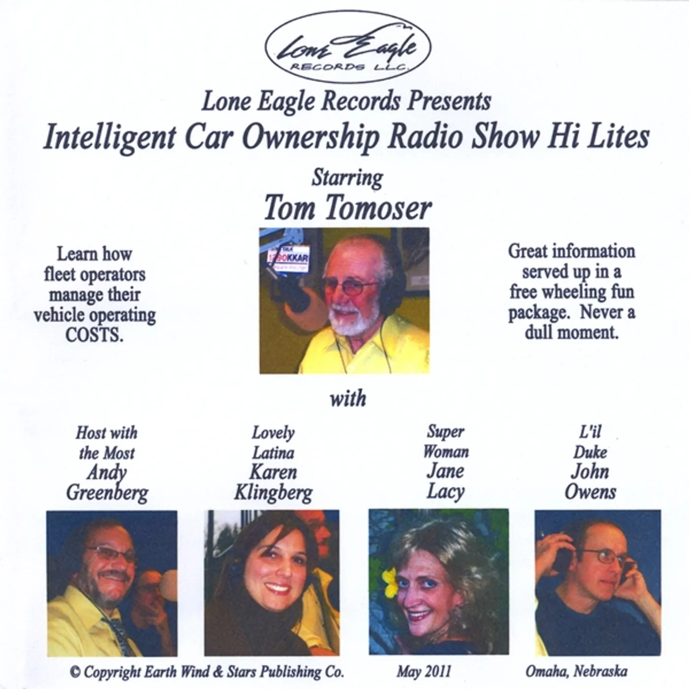Tom Tomoser INTELLIGENT CAR OWNERSHIP RADIO SHOW HI LITES CD