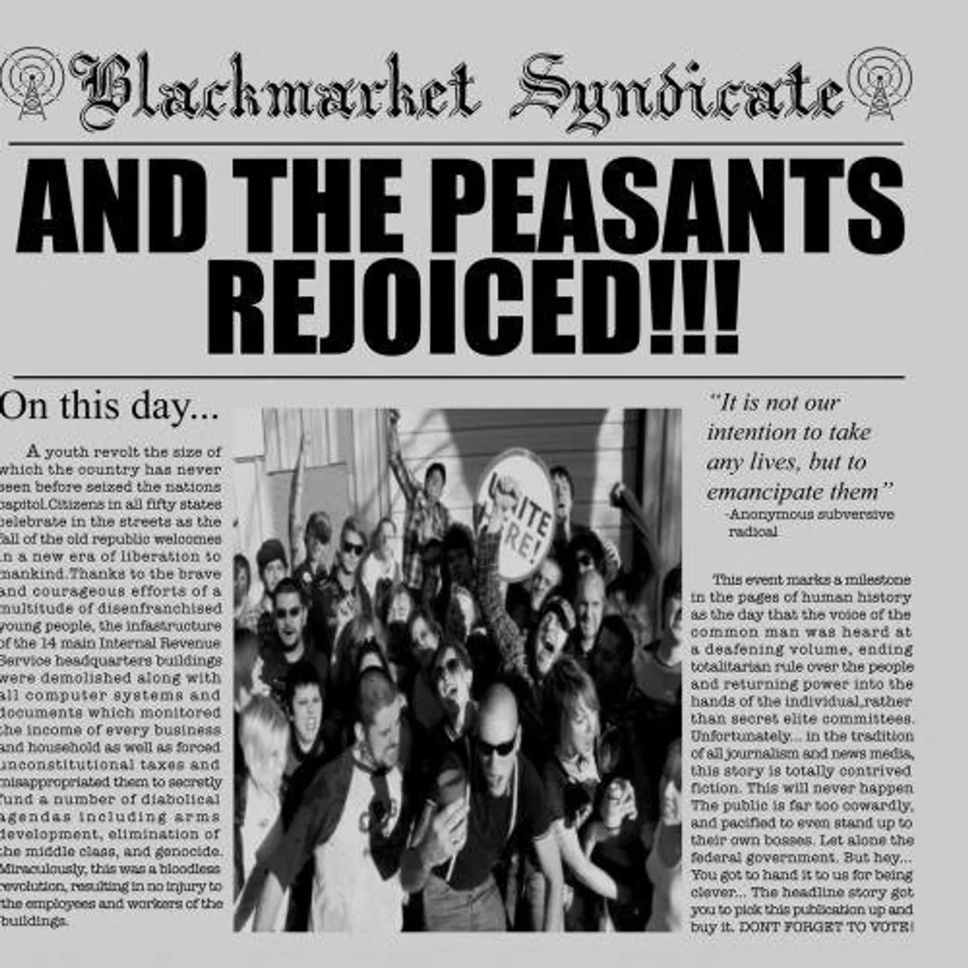Blackmarket Syndicate And the Peasants Rejoiced Vinyl Record