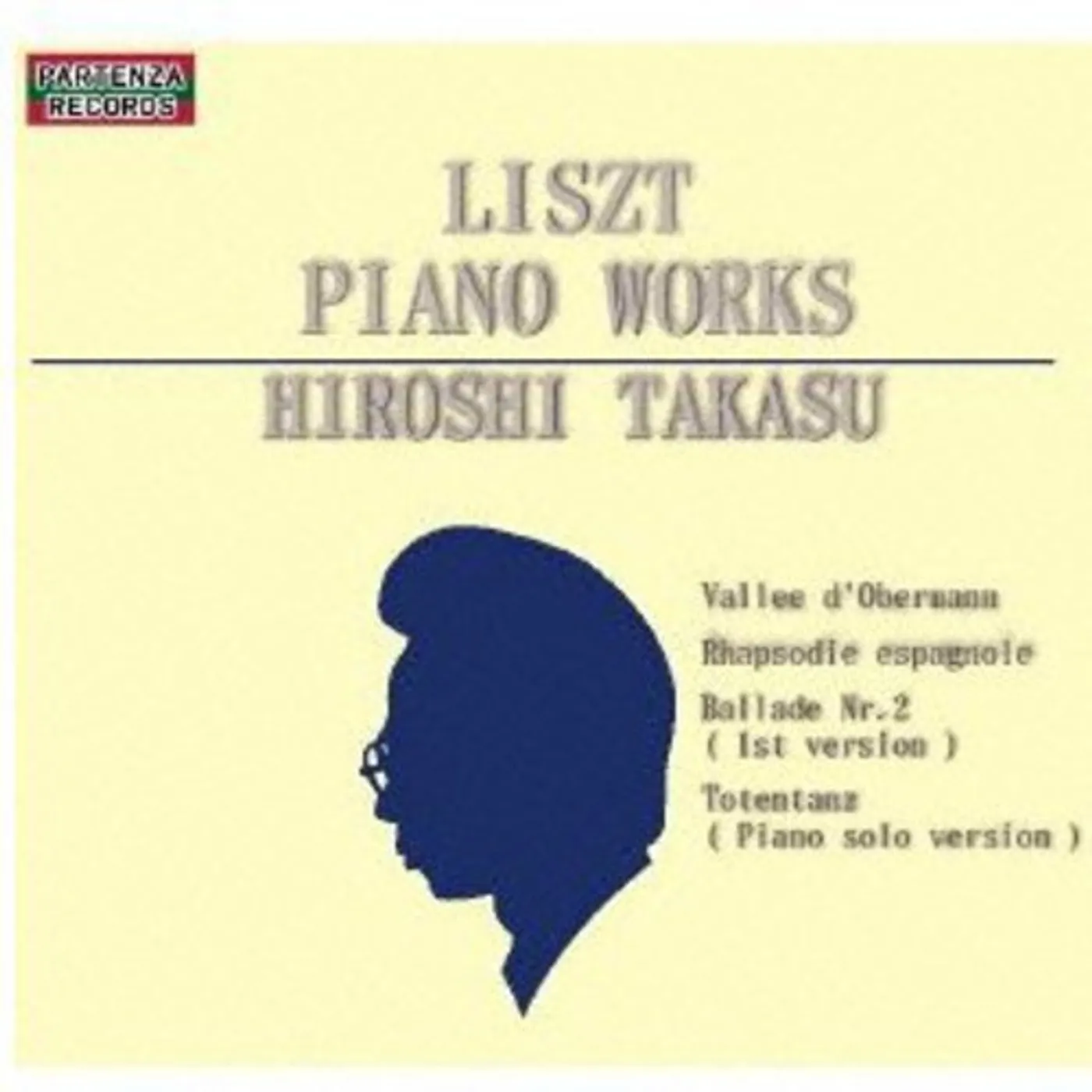 Hiroshi Takasu LISZT PIANO WORKS CD