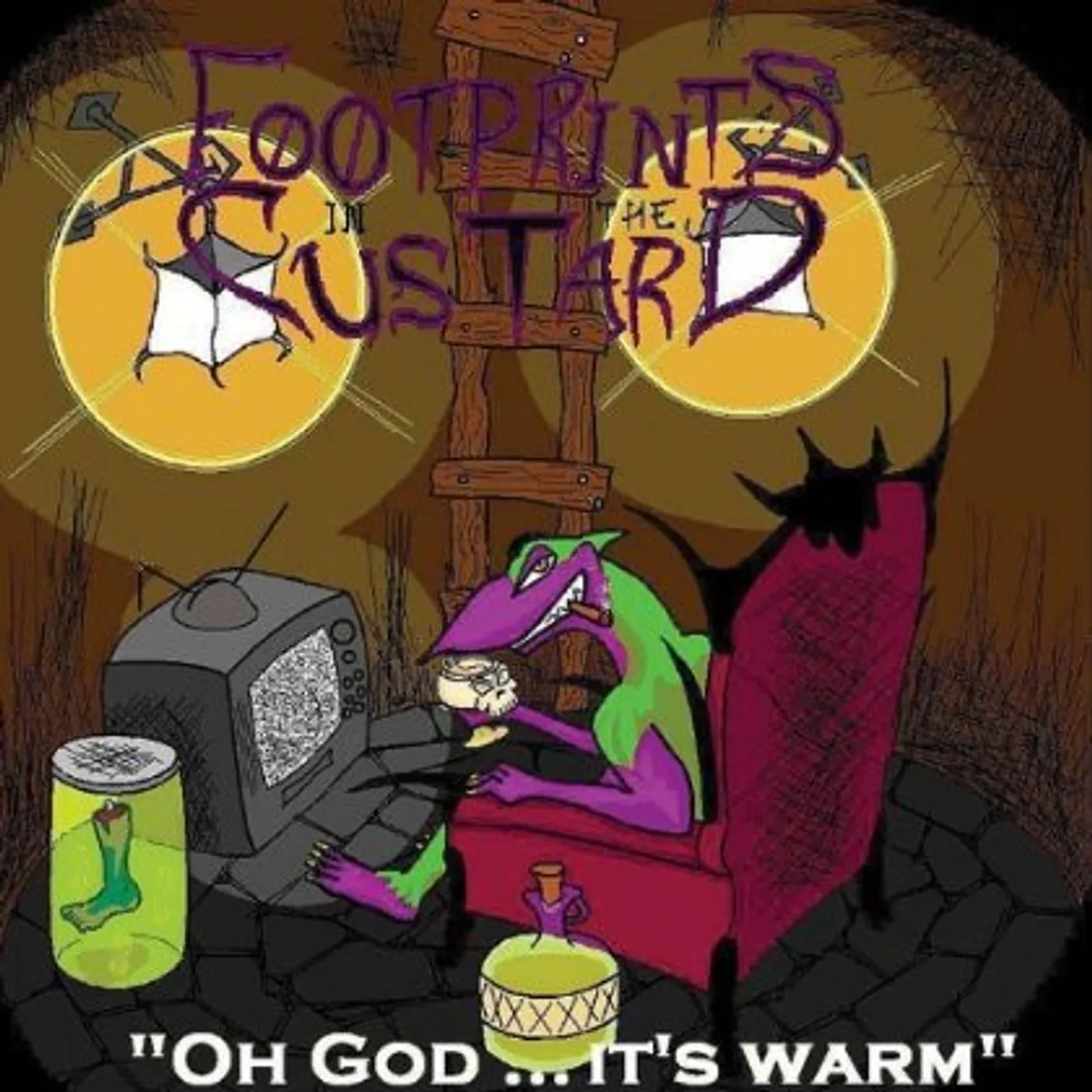 Footprints in the Custard OH GOD IT'S WARM CD