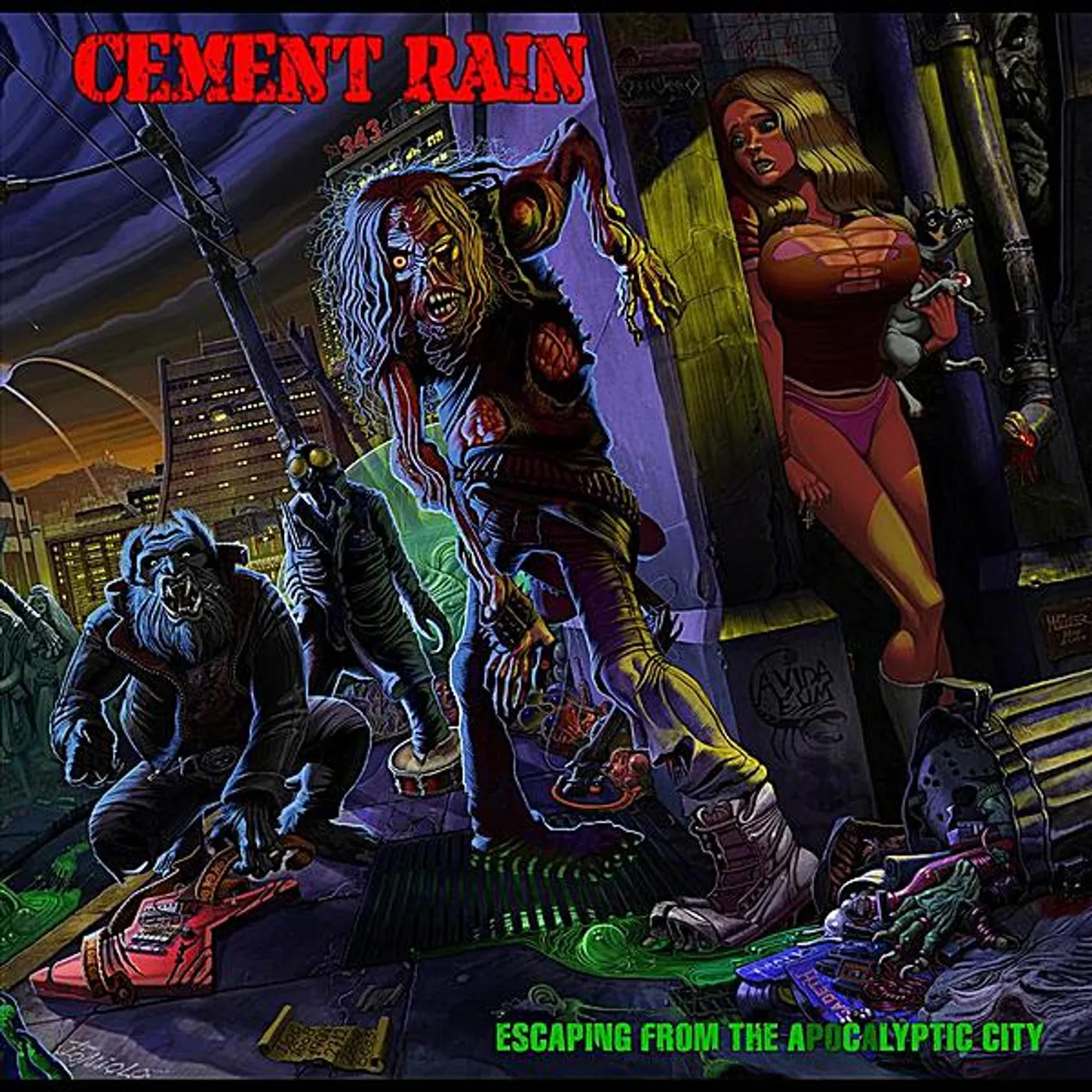 Cement Rain ESCAPING FROM THE APOCALYPTIC CITY CD