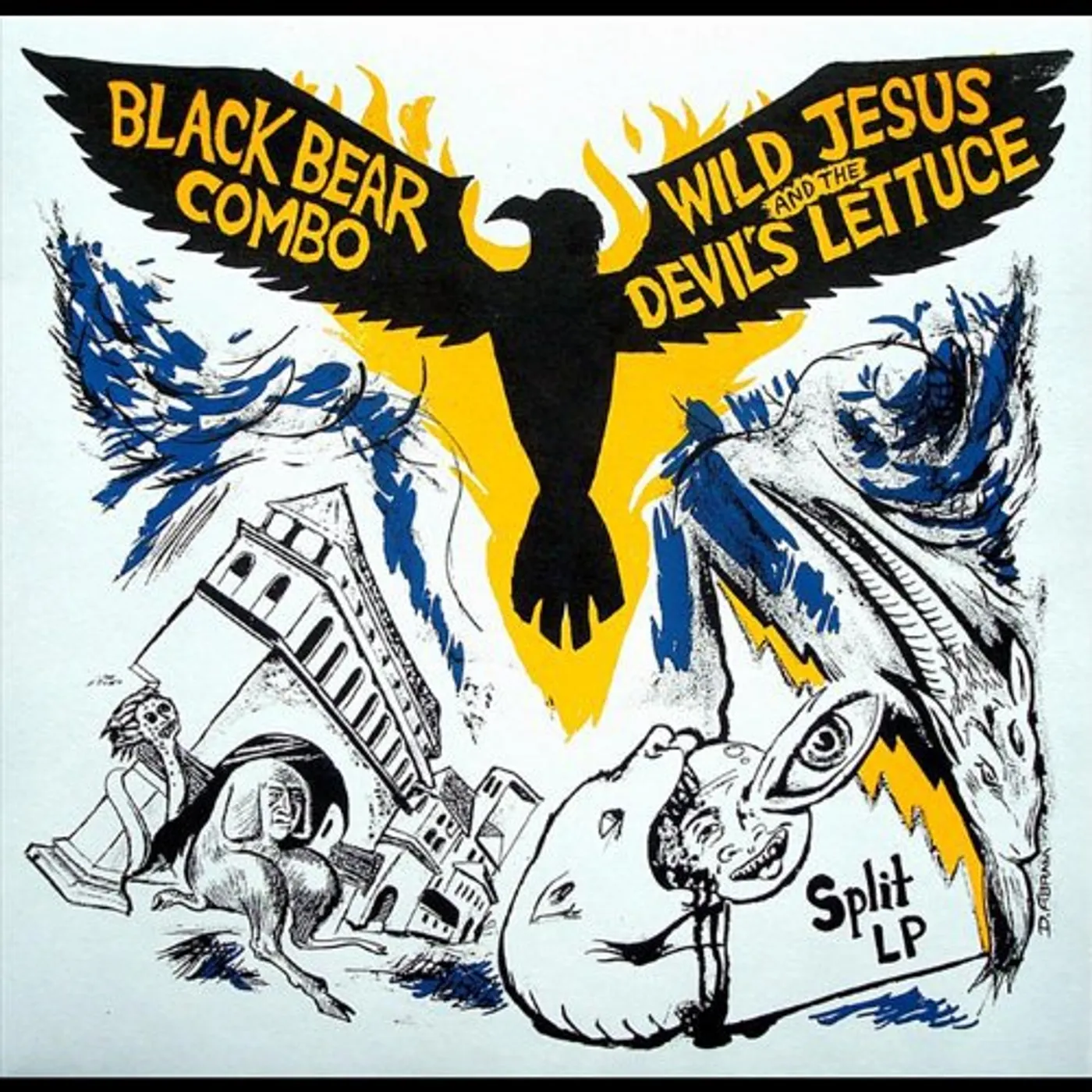 Black Bear Combo & Wild Jesus and the Devil's Lettuce Split Lp Vinyl Record