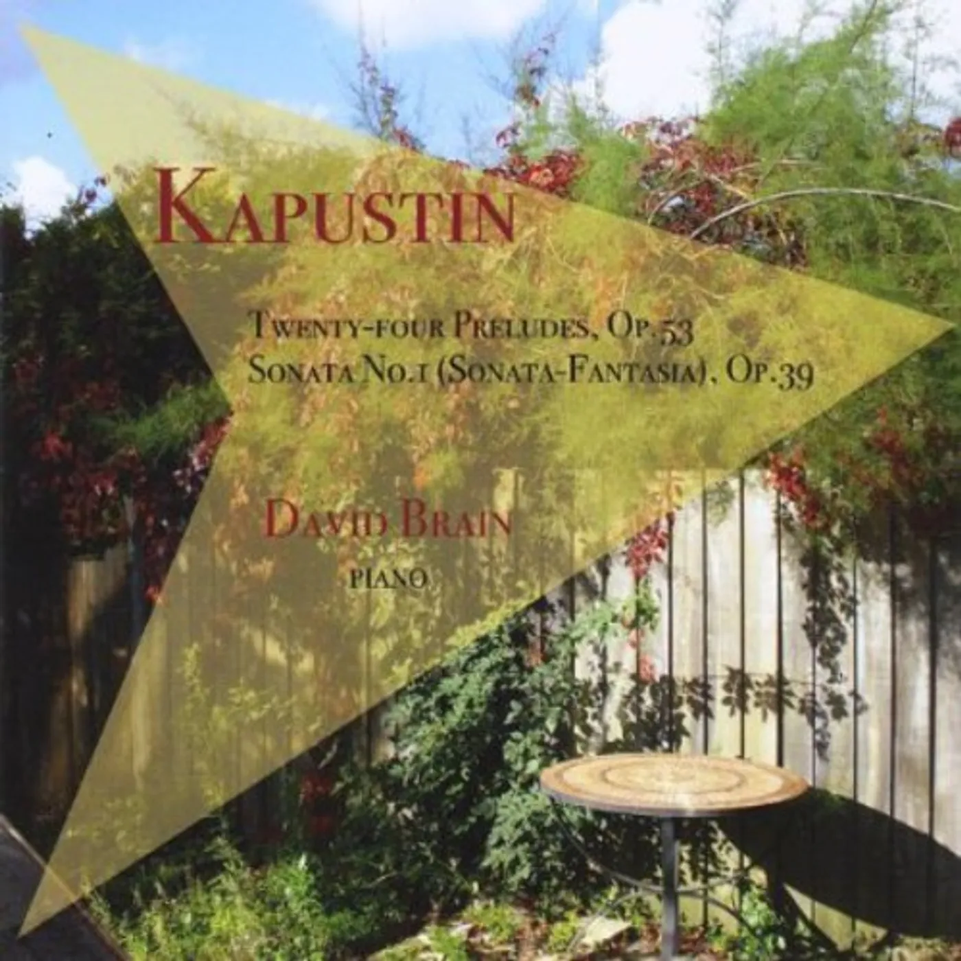 David Brain KAPUSTIN TWENTY-FOUR PRELUDES OP. 53 CD