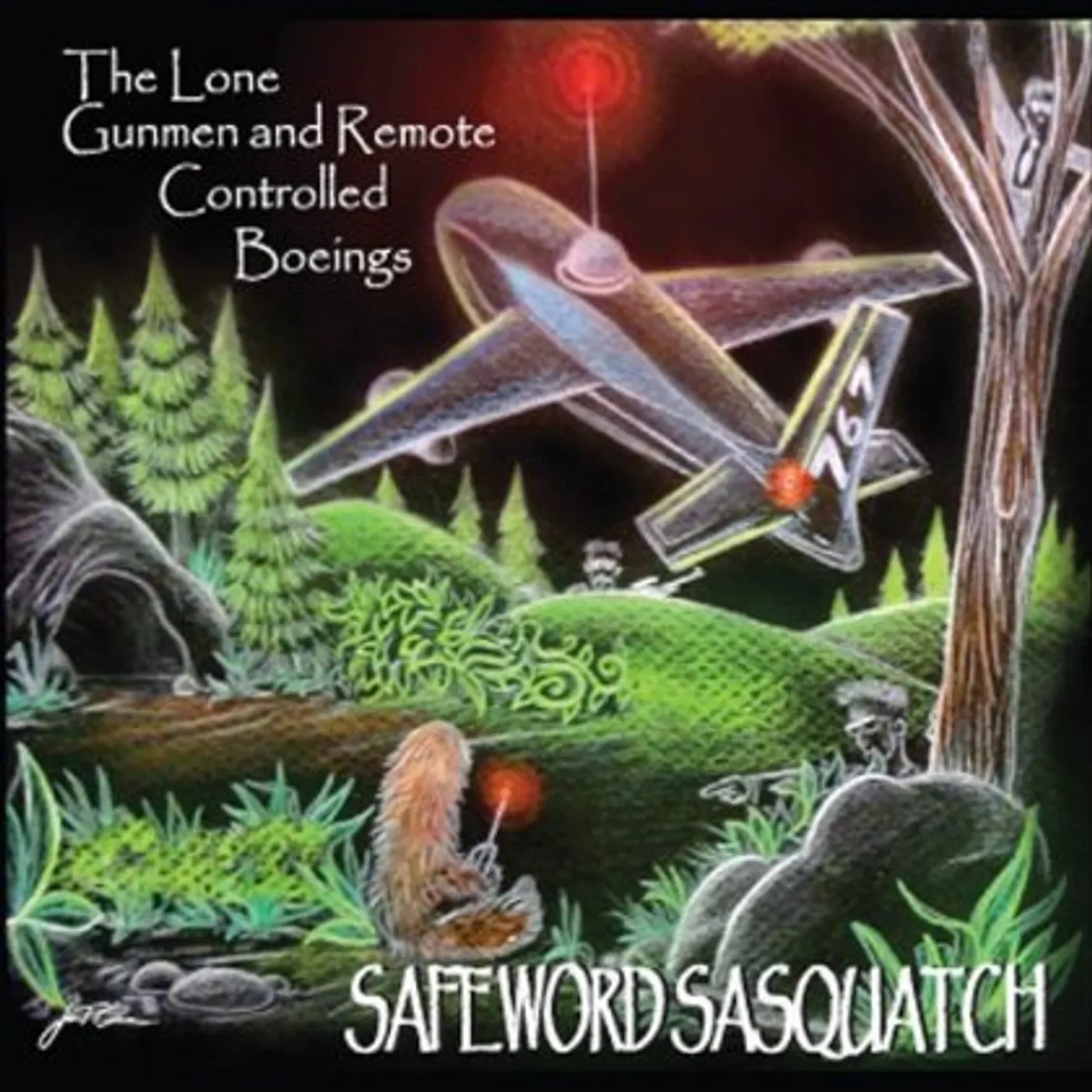 Safeword Sasquatch THE LONE GUNMEN & REMOTE CONTROLLED BOEINGS CD