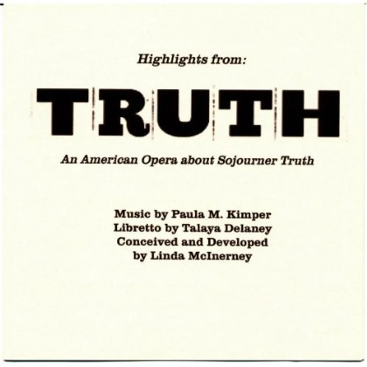 Paula M. Kimper TRUTH CD