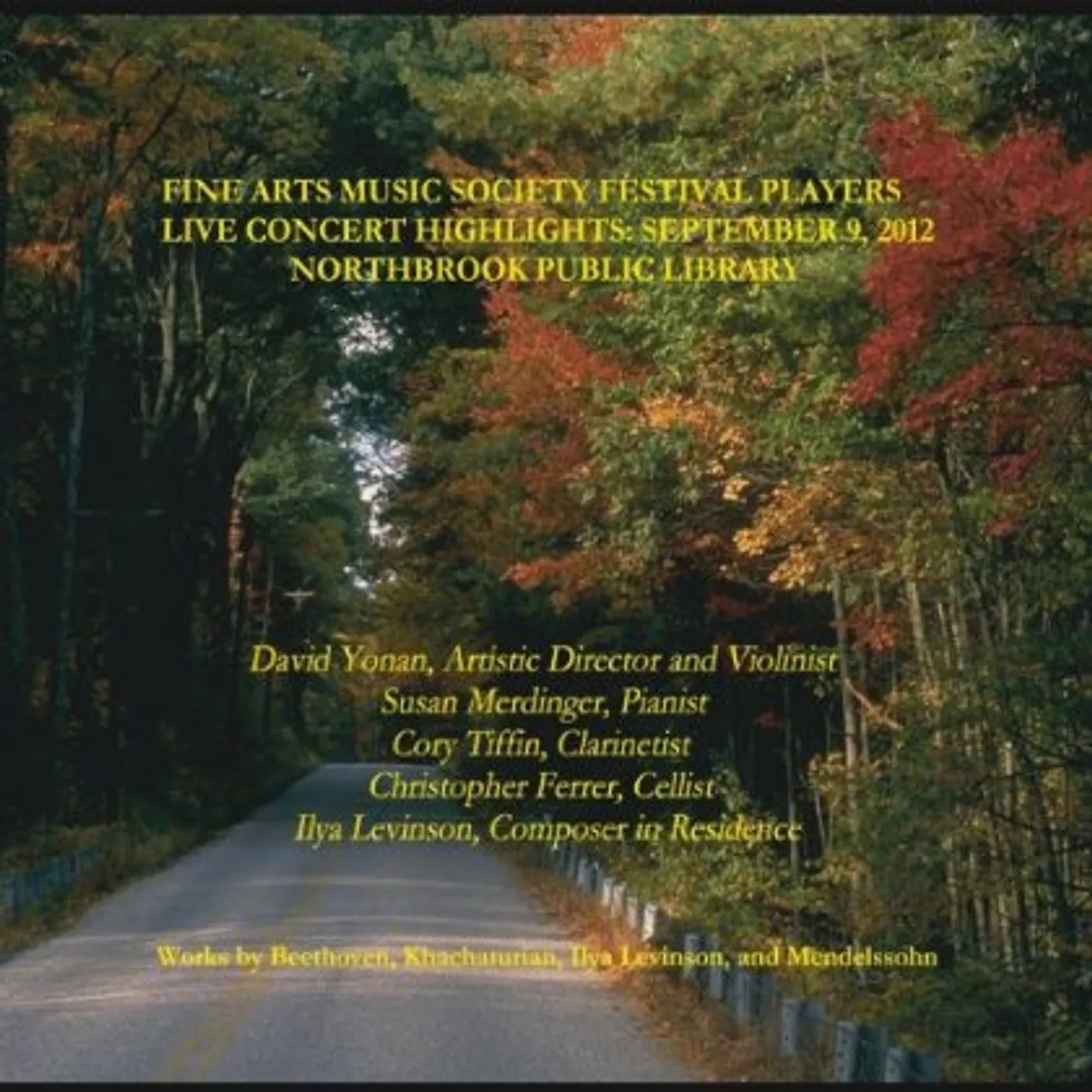 Susan Merdinger FINE ARTS MUSIC SOCIETY FESTIVAL PLAYERS: LIVE CON CD