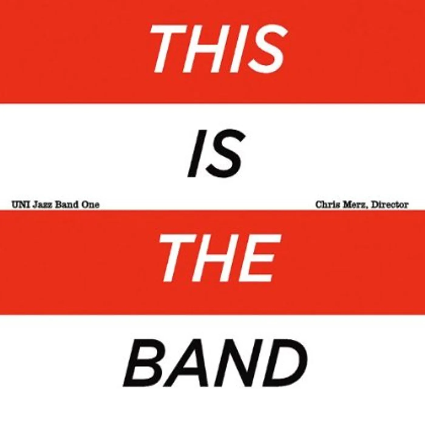 UNI Jazz Band One THIS IS THE BAND CD