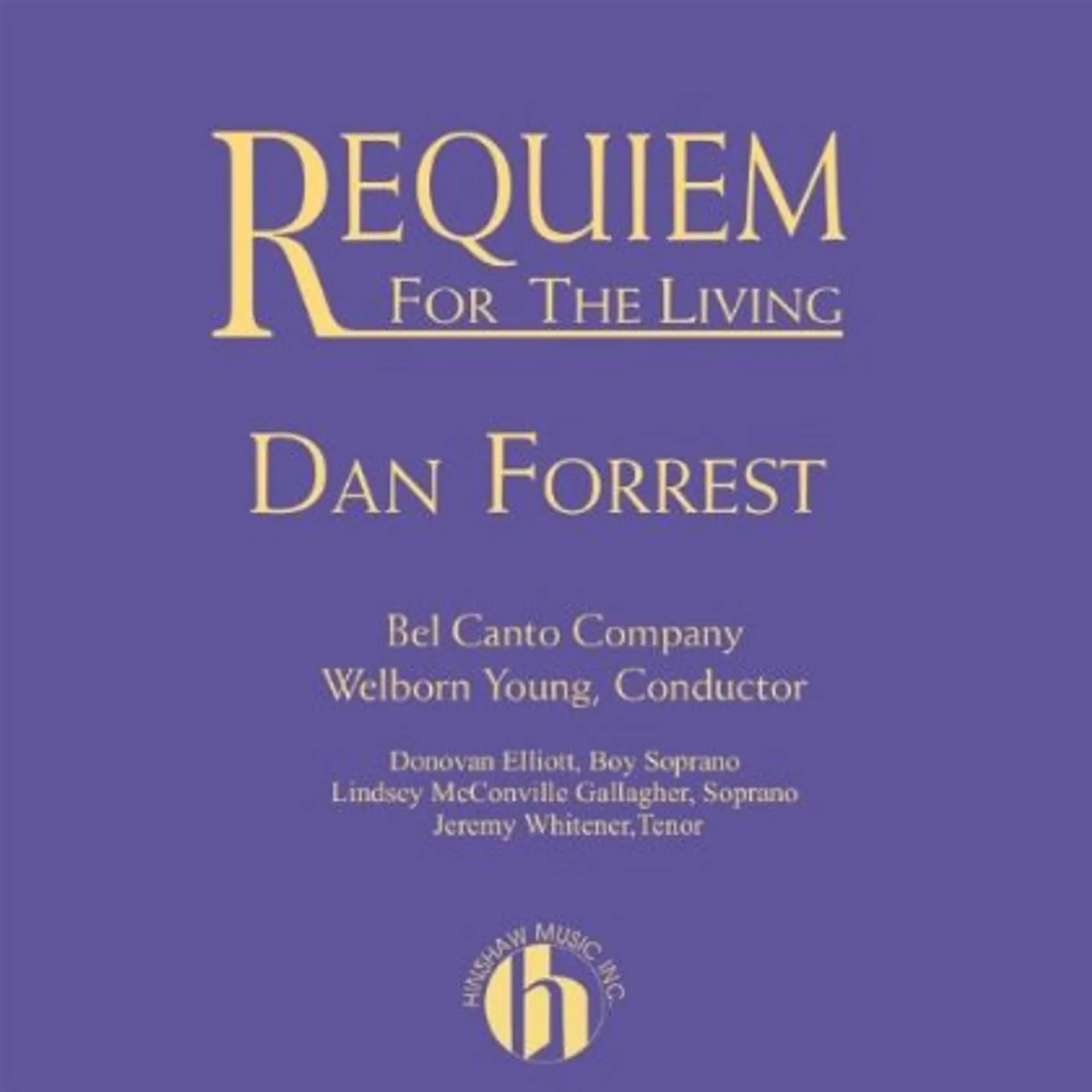 Bel Canto Company REQUIEM FOR THE LIVING CD
