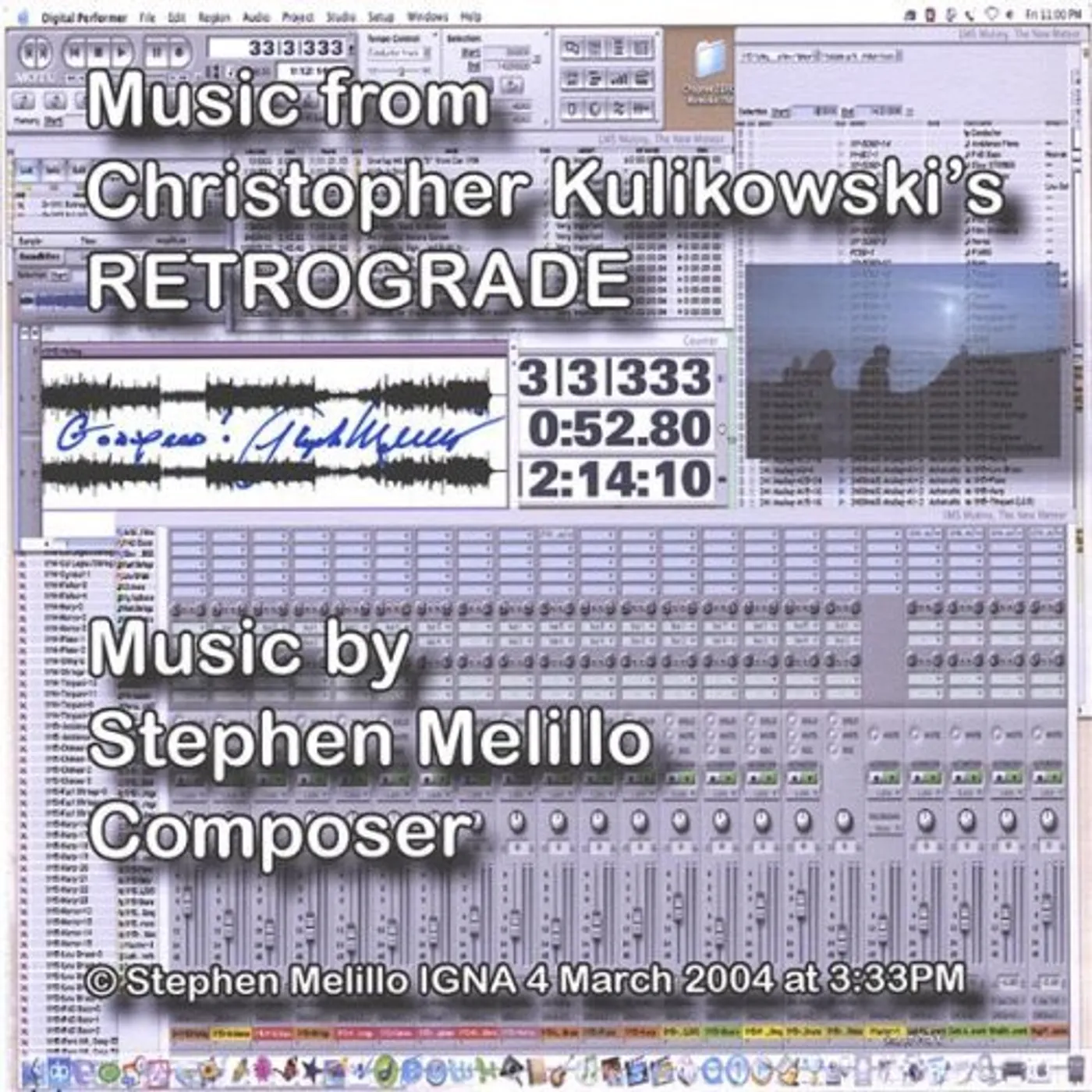 Stephen Melillo MUSIC FROM RETROGRADE CD