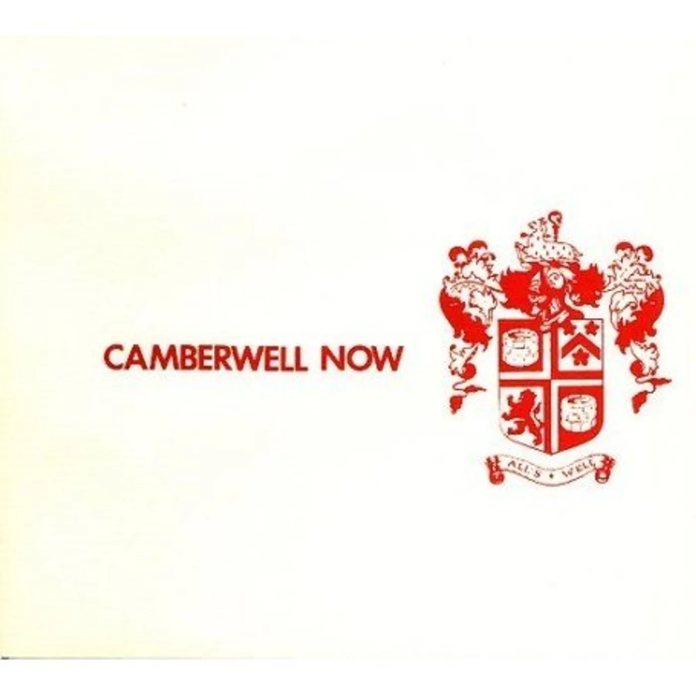 Camberwell Now ALLS WELL CD