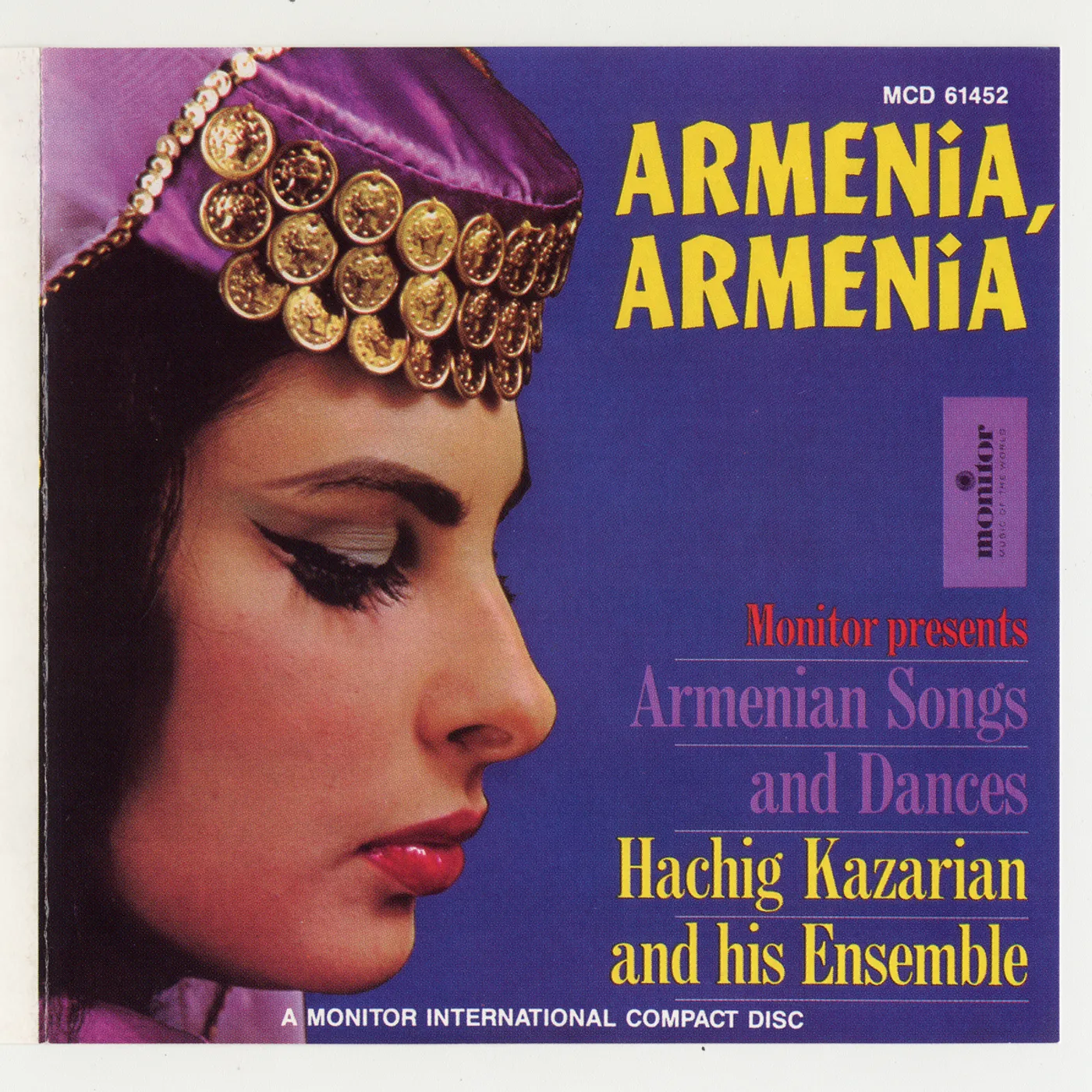 Hachig Kazarian Ensemble ARMENIA ARMENIA: ARMENIAN SONGS & DANCES CD