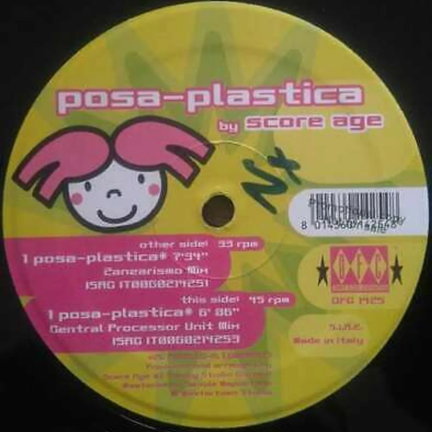 Score Age POSA PLASTICA Vinyl Record
