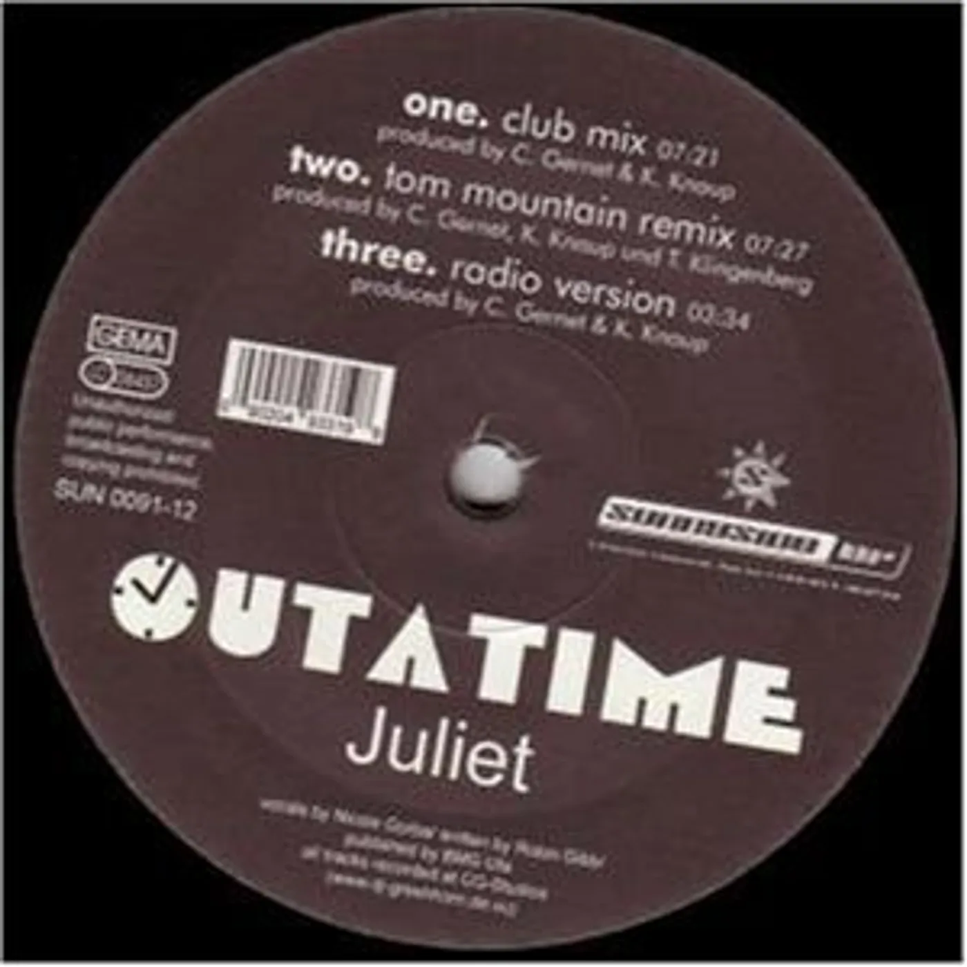 Outatime Juliet Vinyl Record