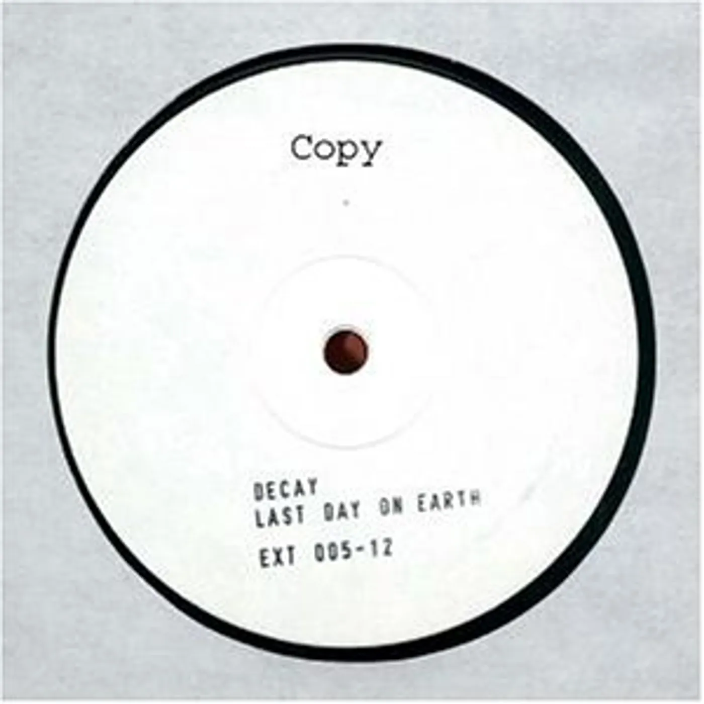 Decay LAST DAY ON EARTH Vinyl Record