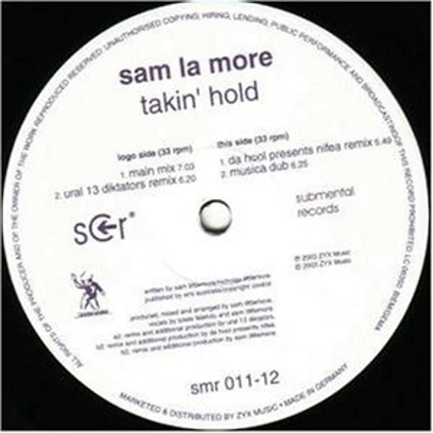 San La More TAKIN HOLD Vinyl Record