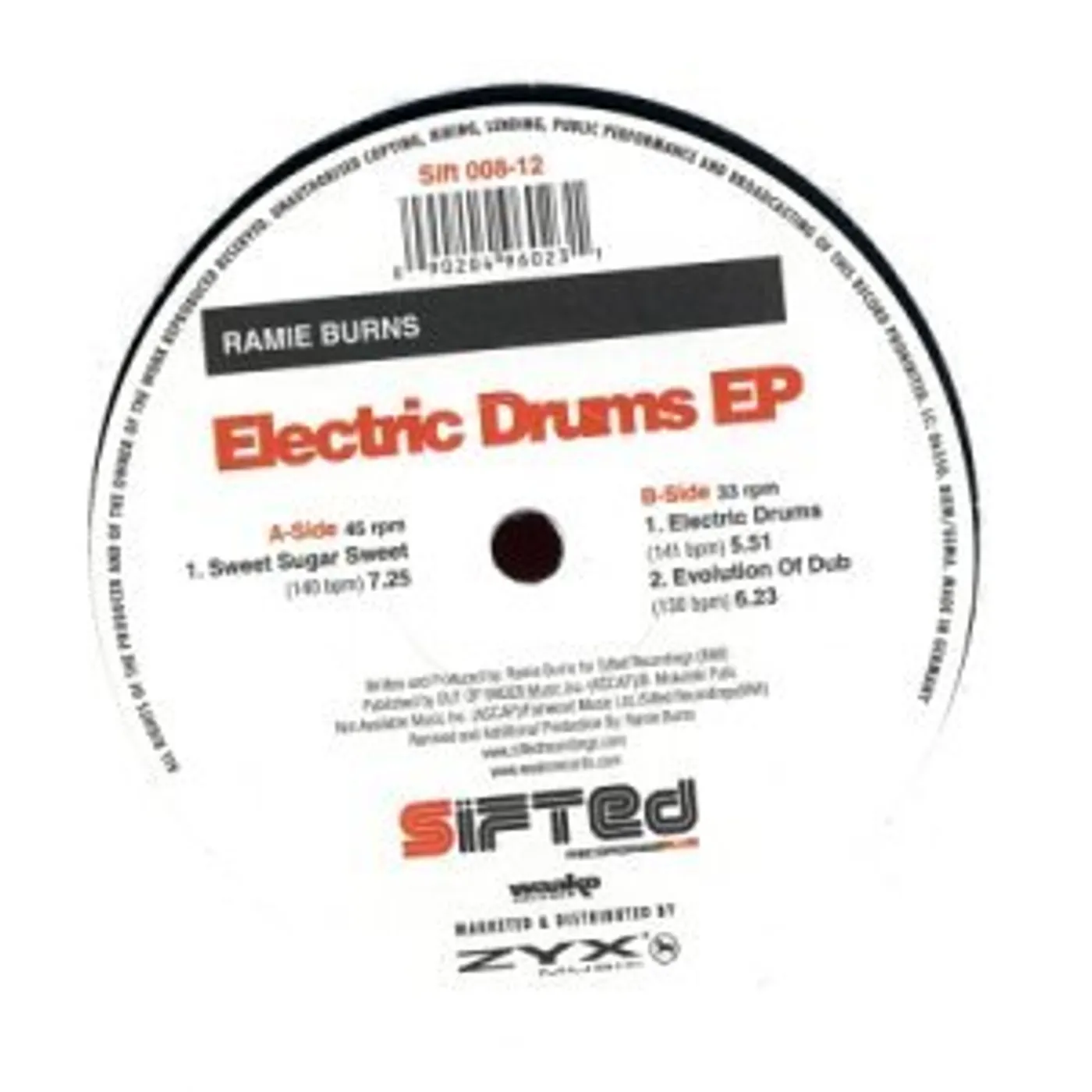 Ramie Burns ELECTRIC DRUMS EP Vinyl Record