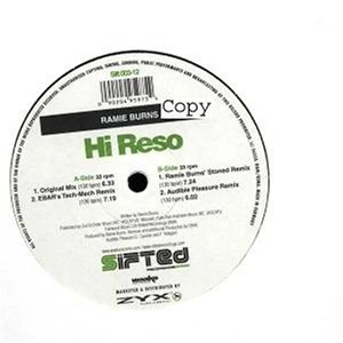 Ramie Burns HI ROSE Vinyl Record