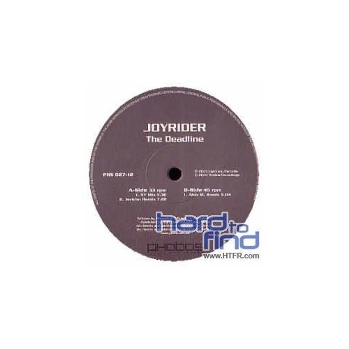 Joyrider DEADLINE Vinyl Record