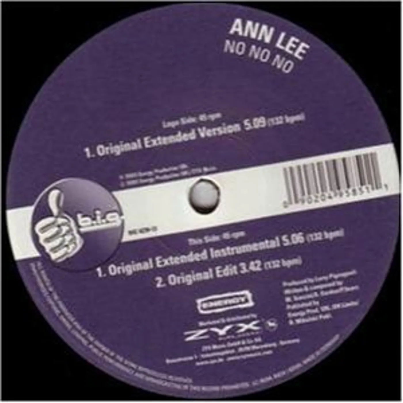 Ann Lee NO NO NO Vinyl Record