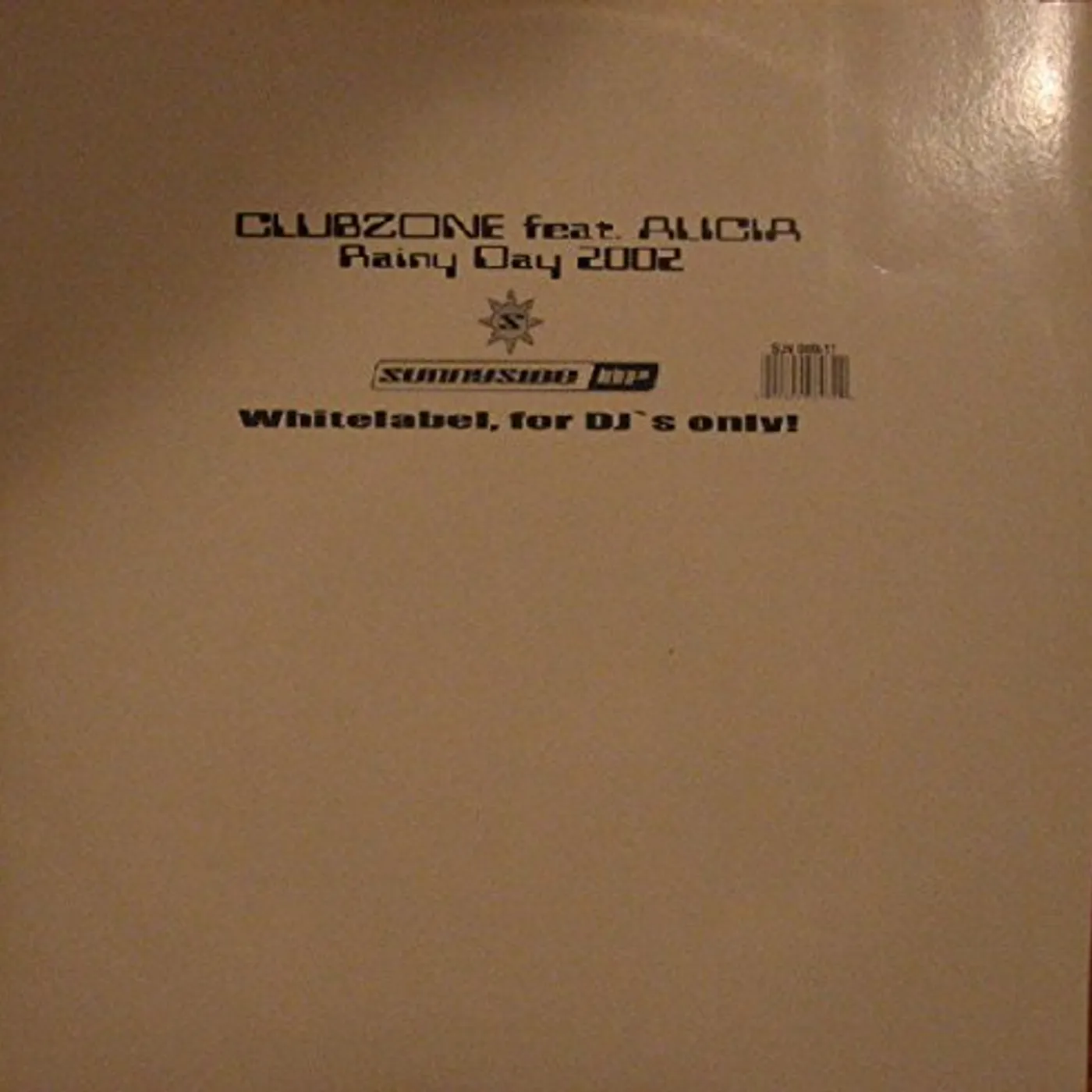 Clubzone RAINY DAY 2002 Vinyl Record