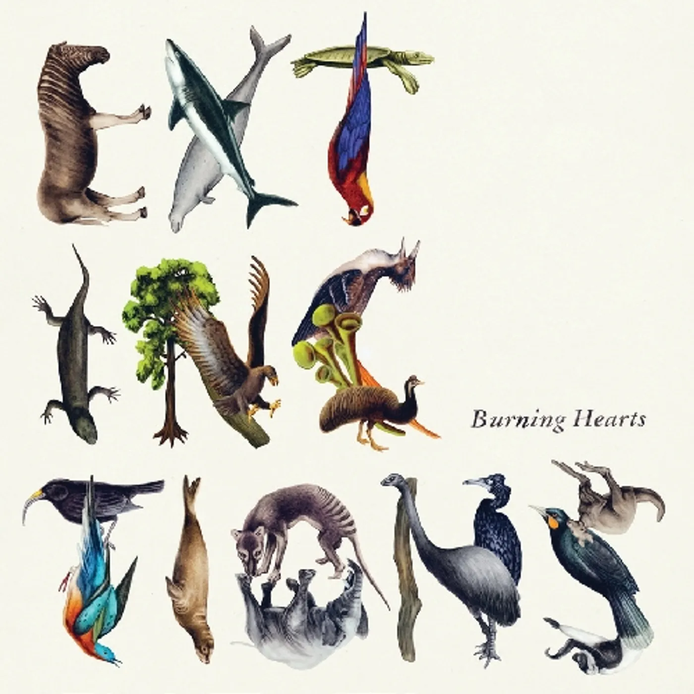 Burning Hearts EXTINCTIONS Vinyl Record