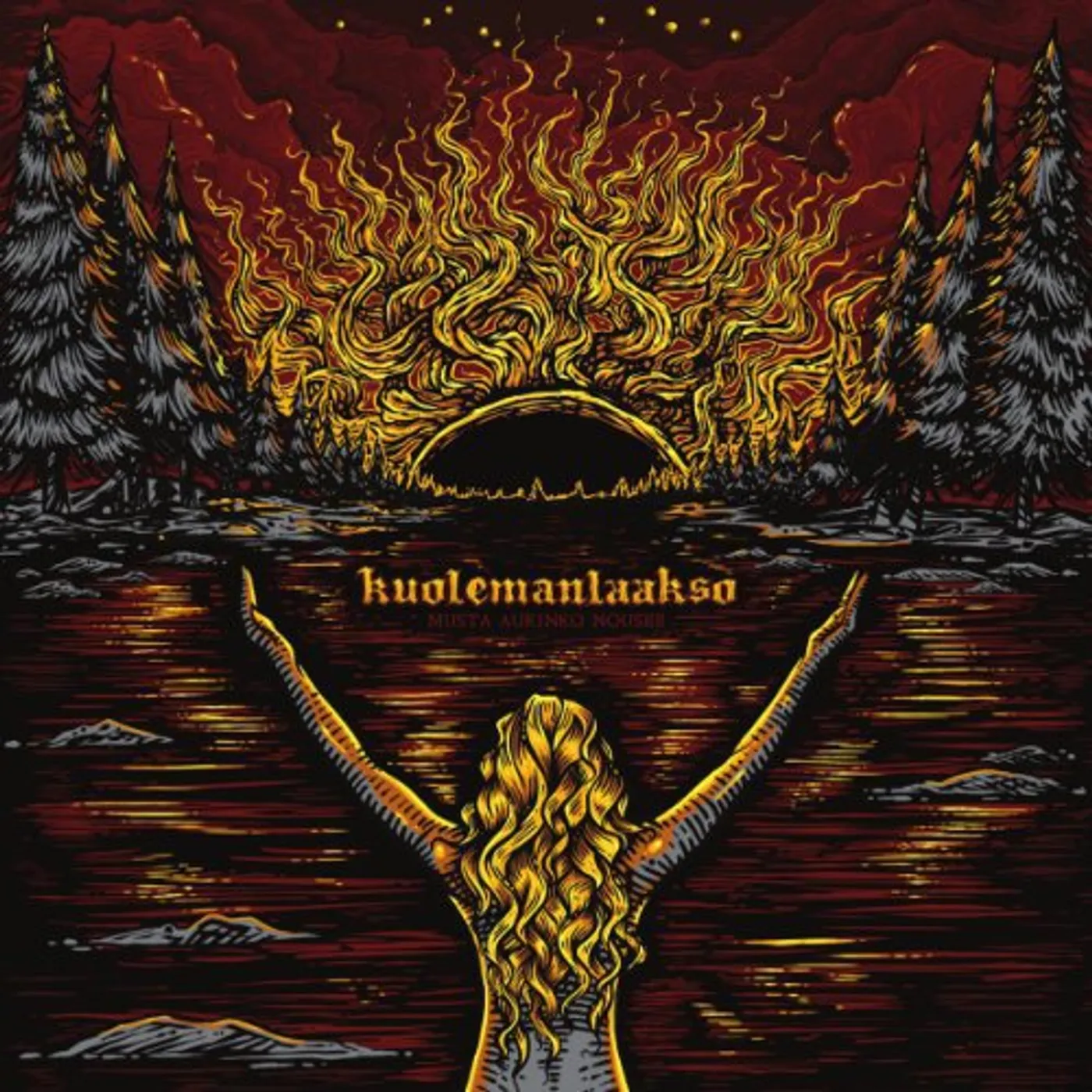 Kuolemanlaakso MUSTA AURINKO NOUSEE EP Vinyl Record