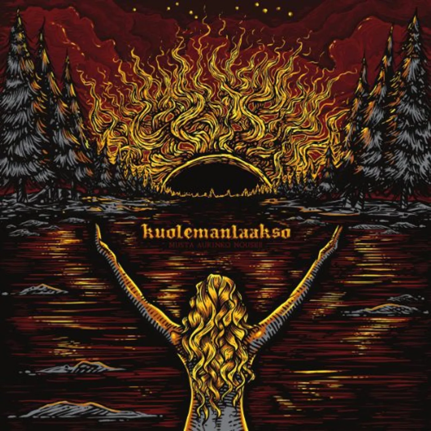 Kuolemanlaakso MUSTA AURINKO NOUSEE EP Vinyl Record