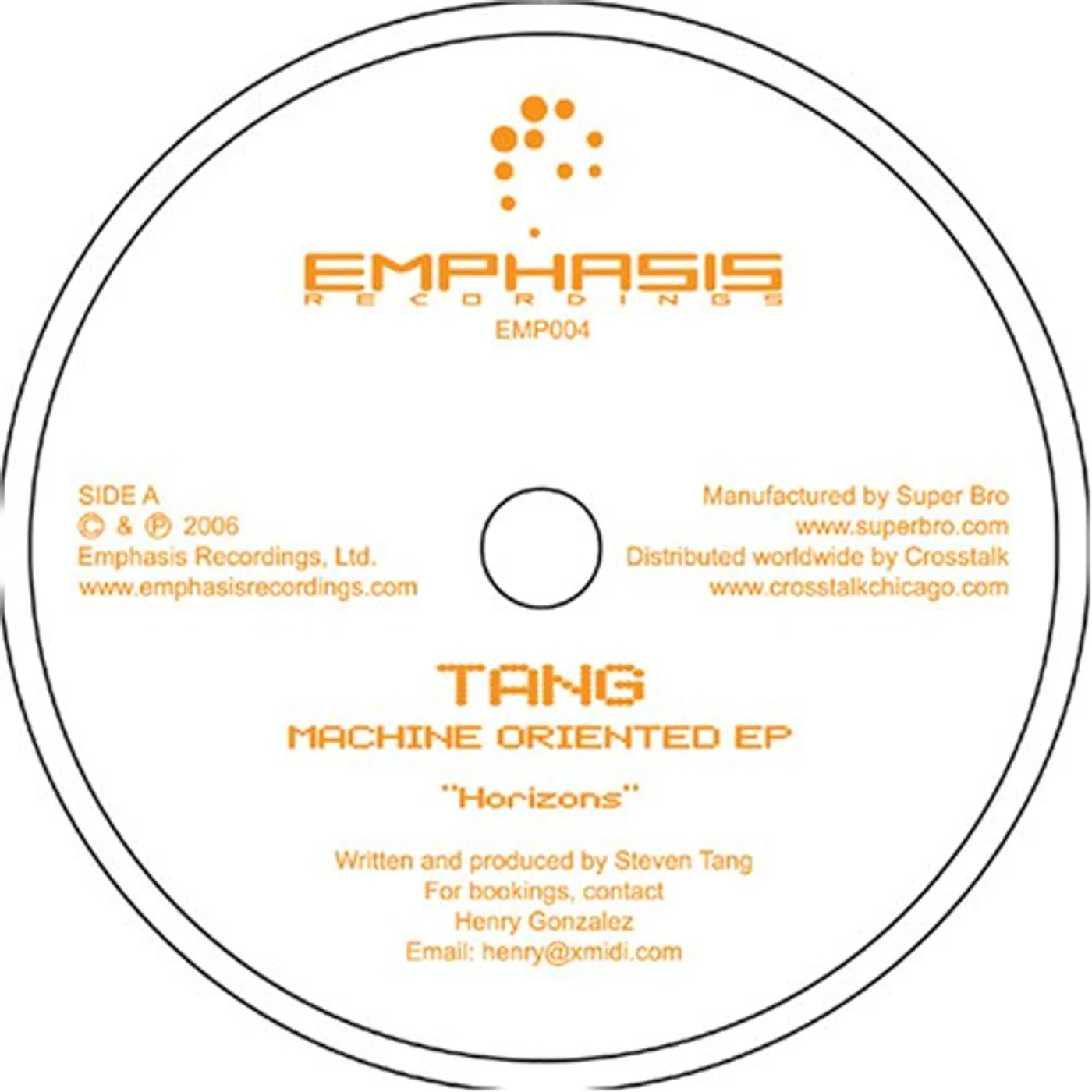 Tang MACHINE ORIENTED Vinyl Record