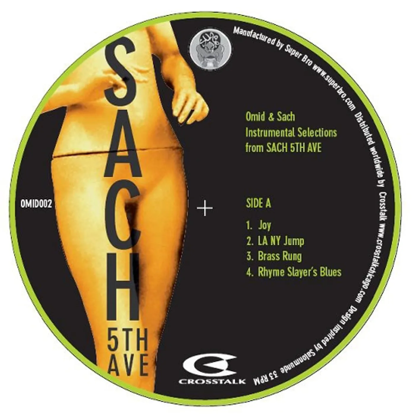 Sach & Omid 5TH AVE INSTROS Vinyl Record
