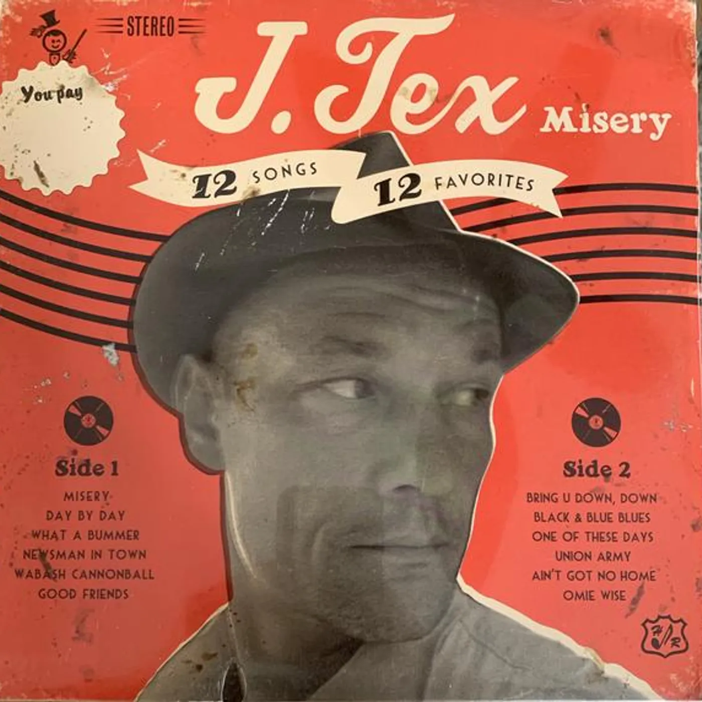 J. Tex Misery Vinyl Record