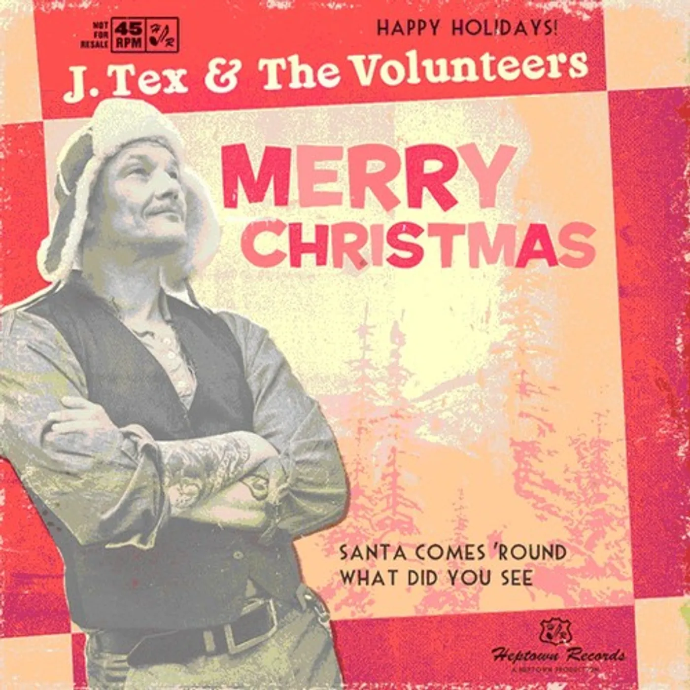 J. Tex SANTA COMES 'ROUND Vinyl Record