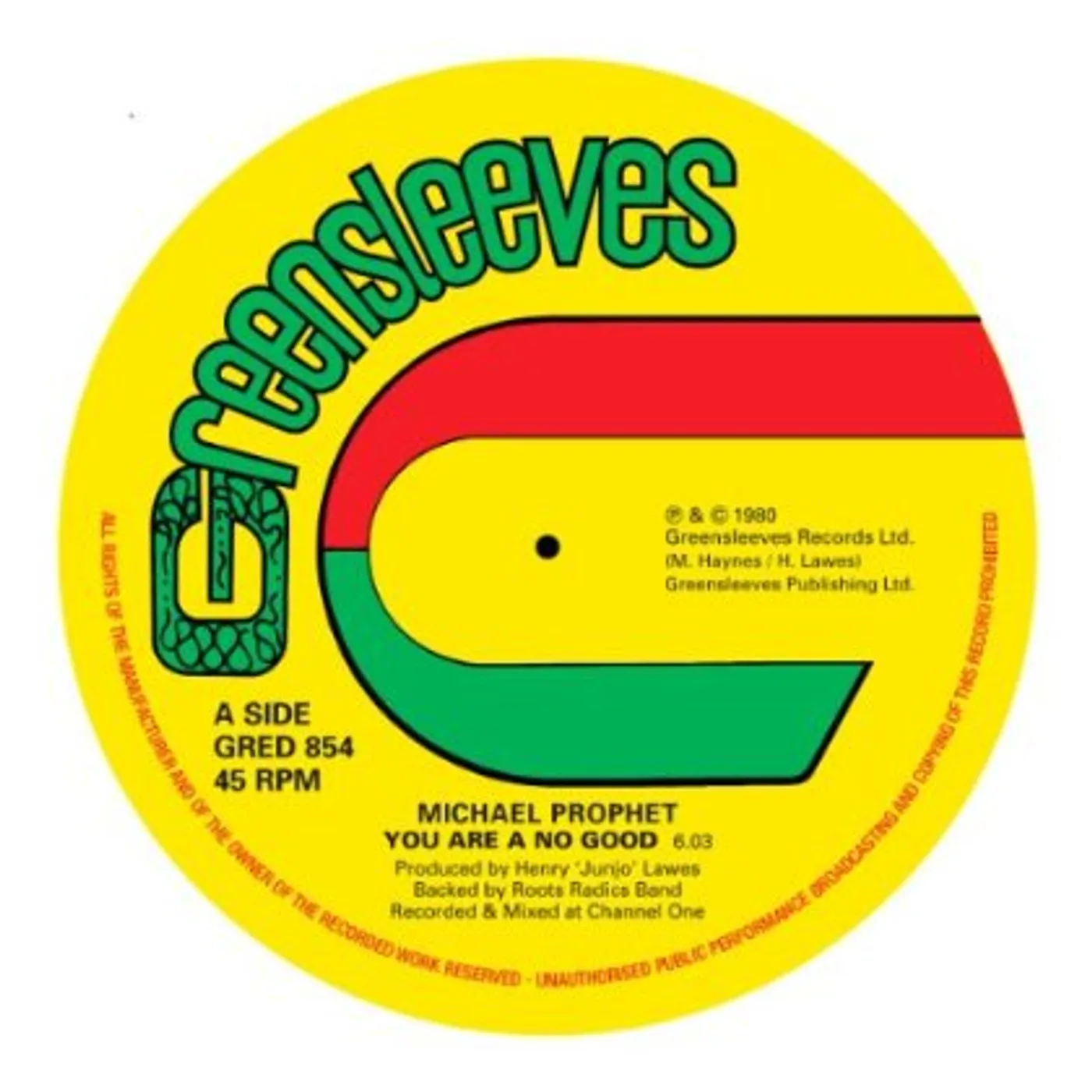 Michael Prophet YOU ARE NO GOOD Vinyl Record