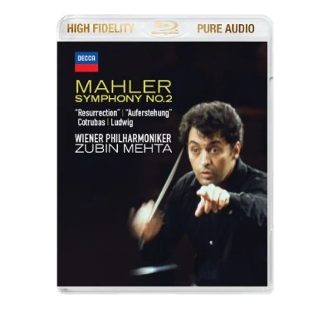 MAHLER / MEHTA / WIENER PHILHARMONIKER SYMPHONY NO 2 Blu-ray Audio