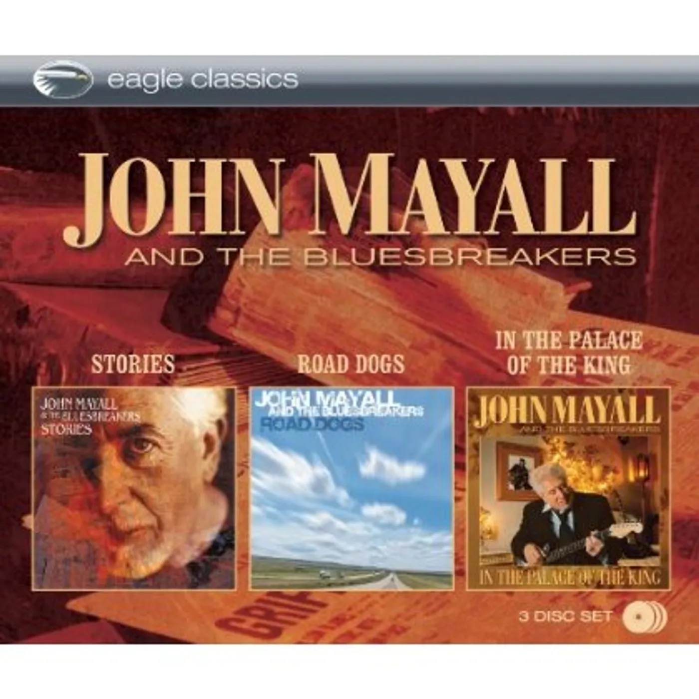 John Mayall & The Bluesbreakers 19224 STORIES & ROAD DOGS & IN THE PALACE OF THE KING CD