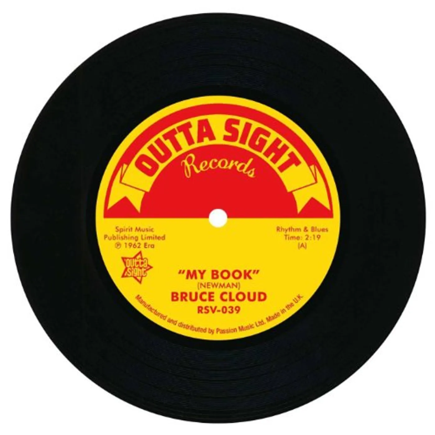 Bruce Cloud MY BOOK/LUCKY IS MY NAME Vinyl Record