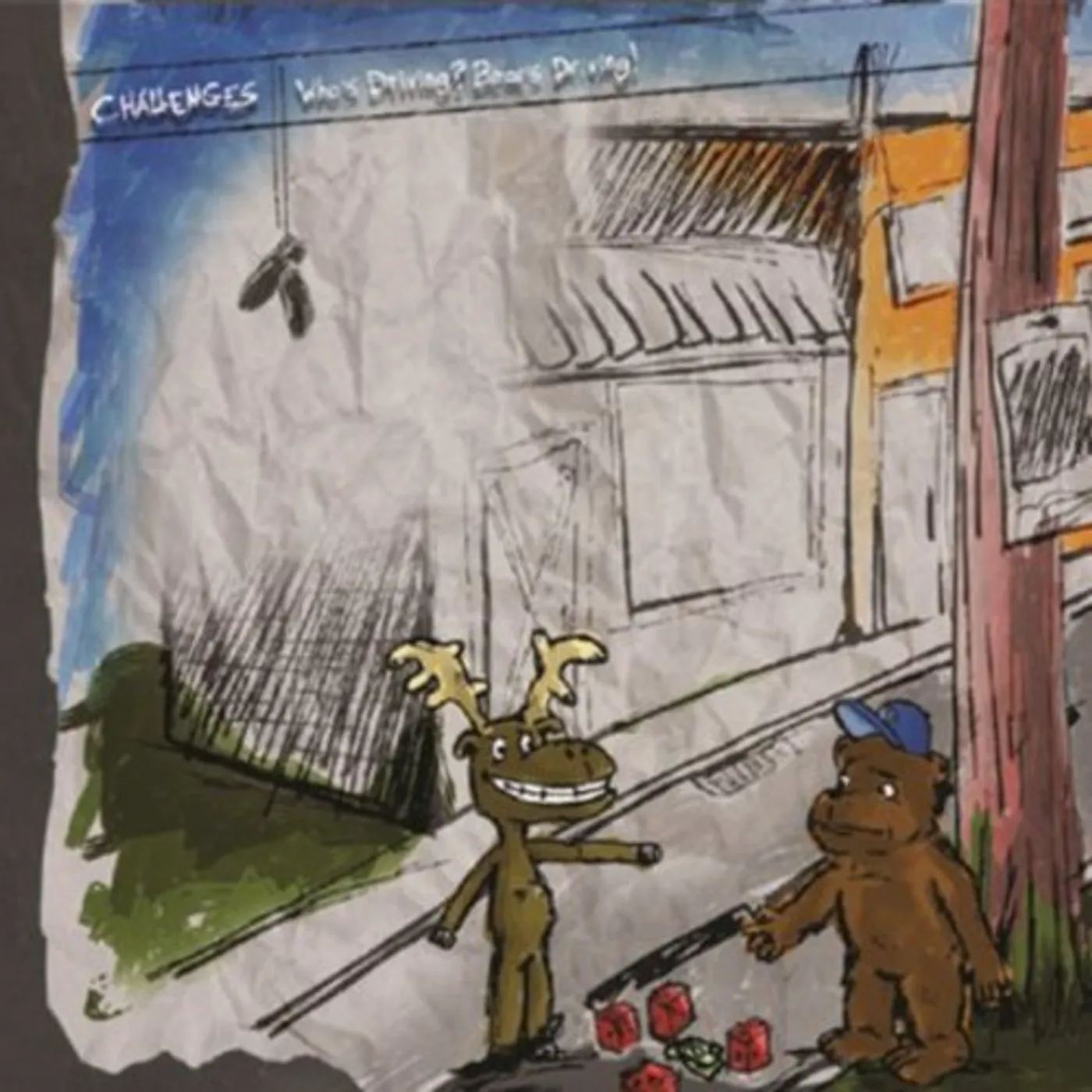 CHALLENGES / WHO'S DRIVING BEAR IS DRIVING (SPLIT) Vinyl Record
