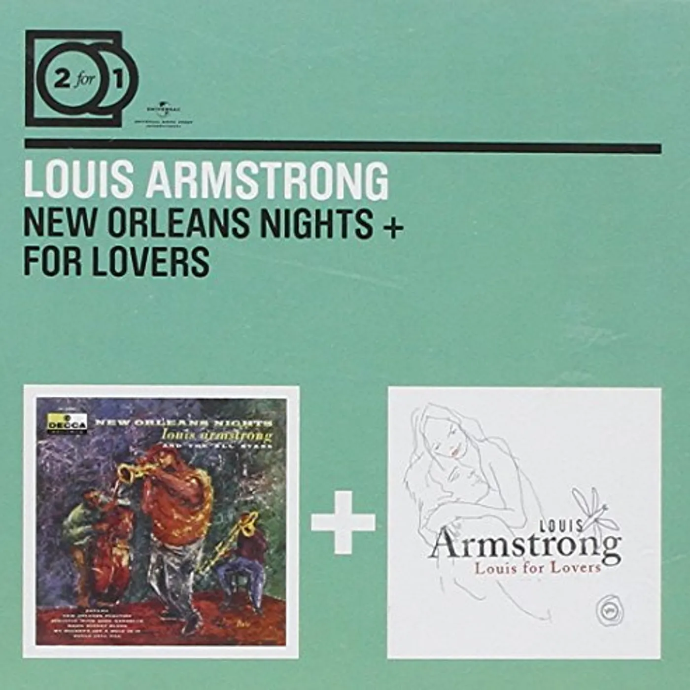 Louis Armstrong NEW ORLEANS NIGHTS/FOR LOVERS CD - Holland Release