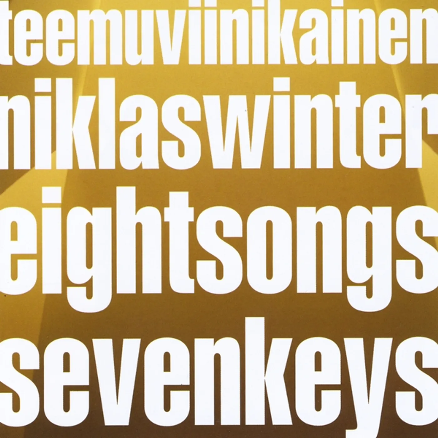 Niklas Winter EIGHT SONGS SEVEN KEYS CD